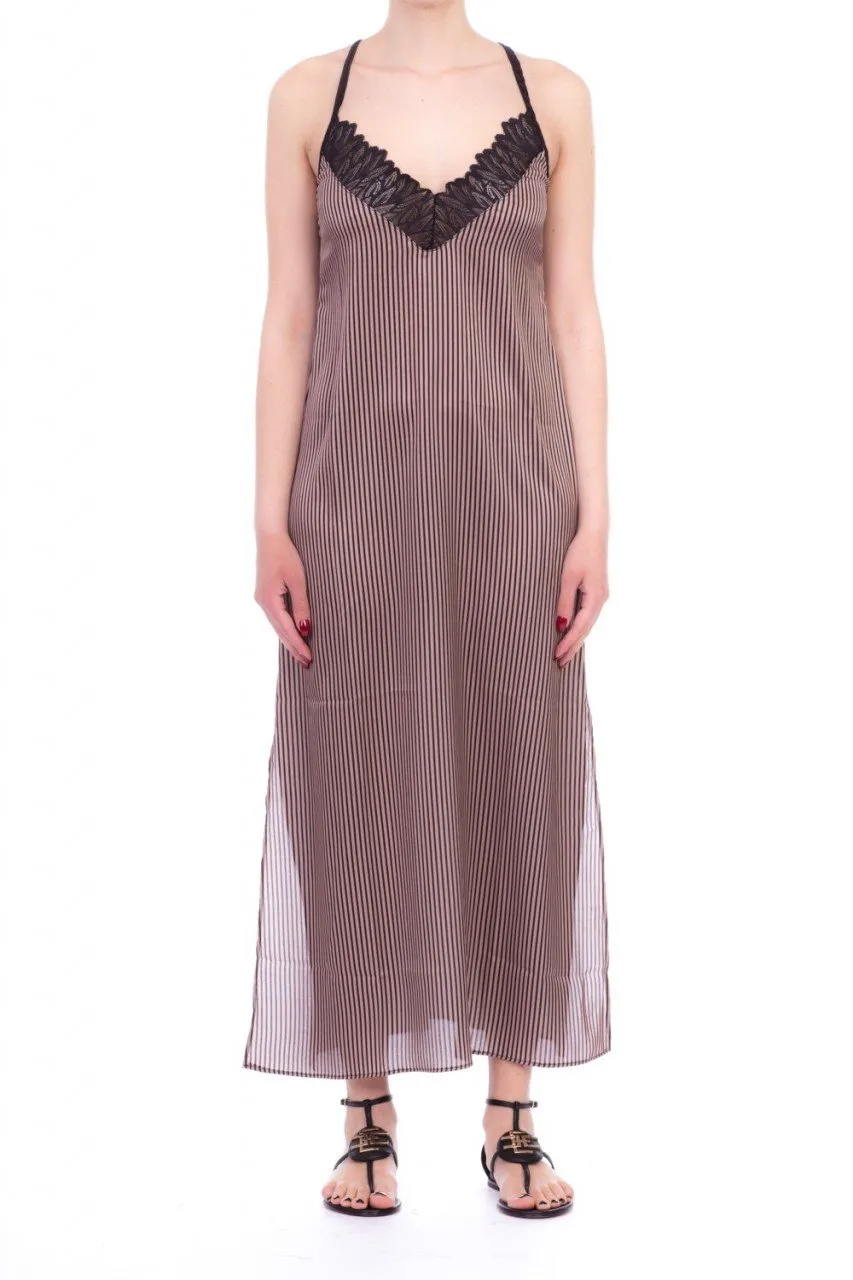 Abito con inserto in pizzo Fantasia