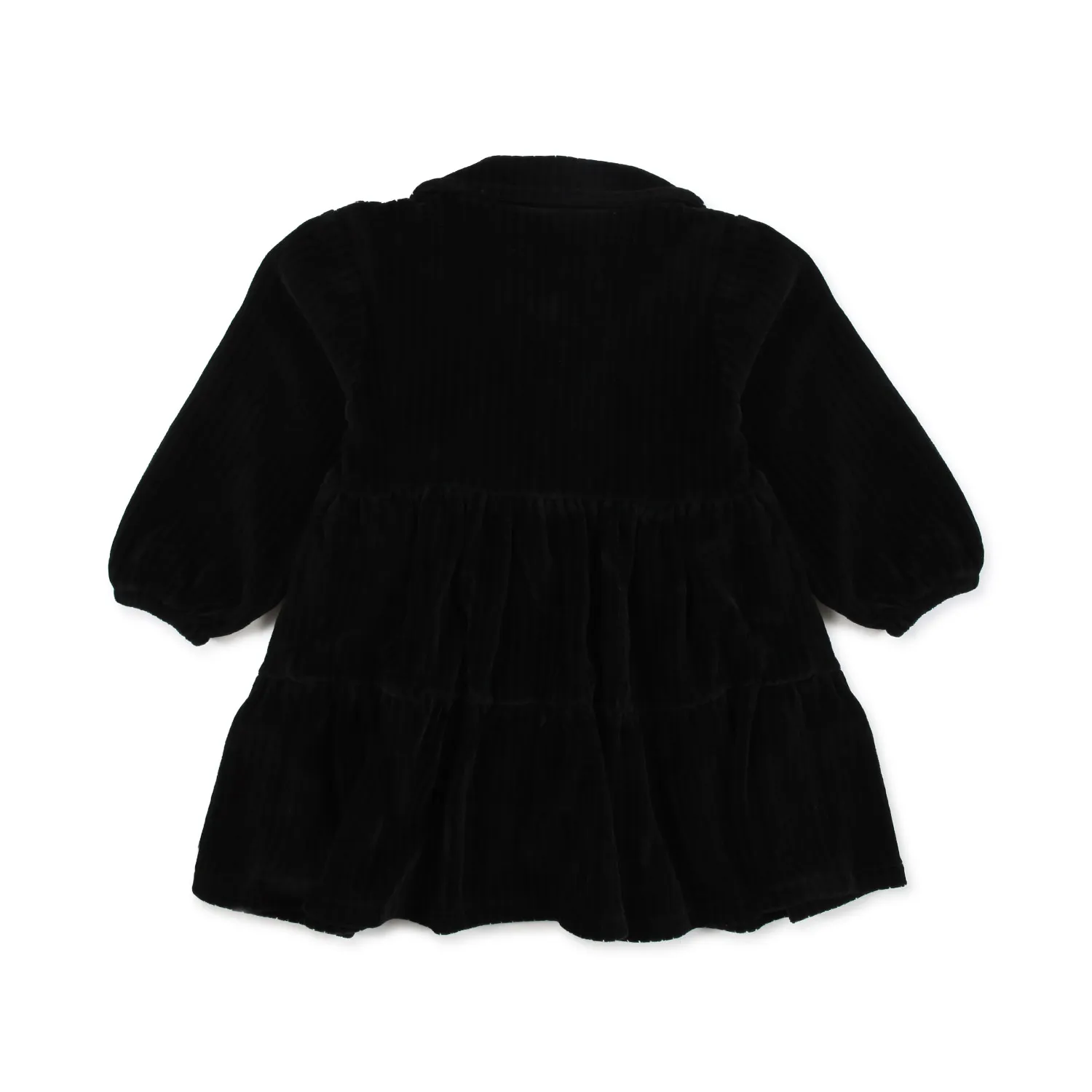 Abito Di Velluto Nero Bimba