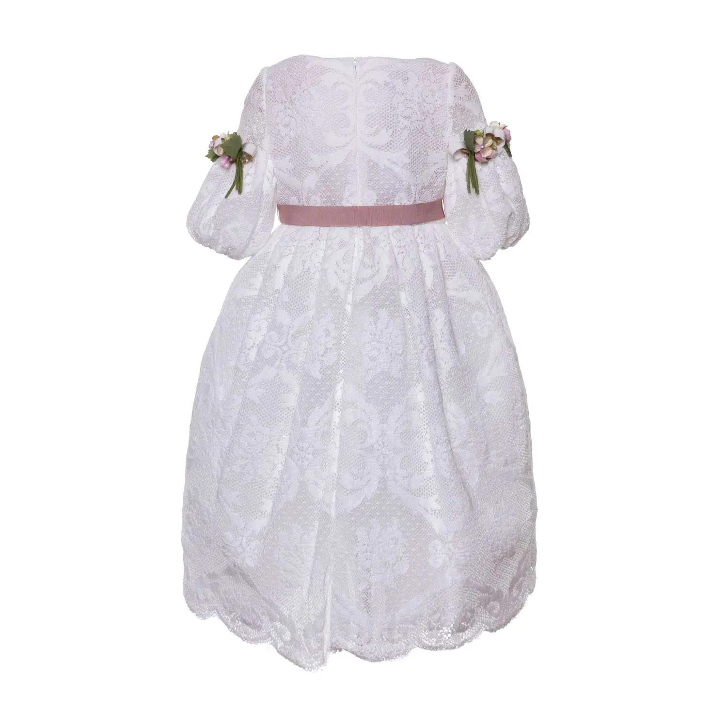 Abito In Pizzo Francese Bambina