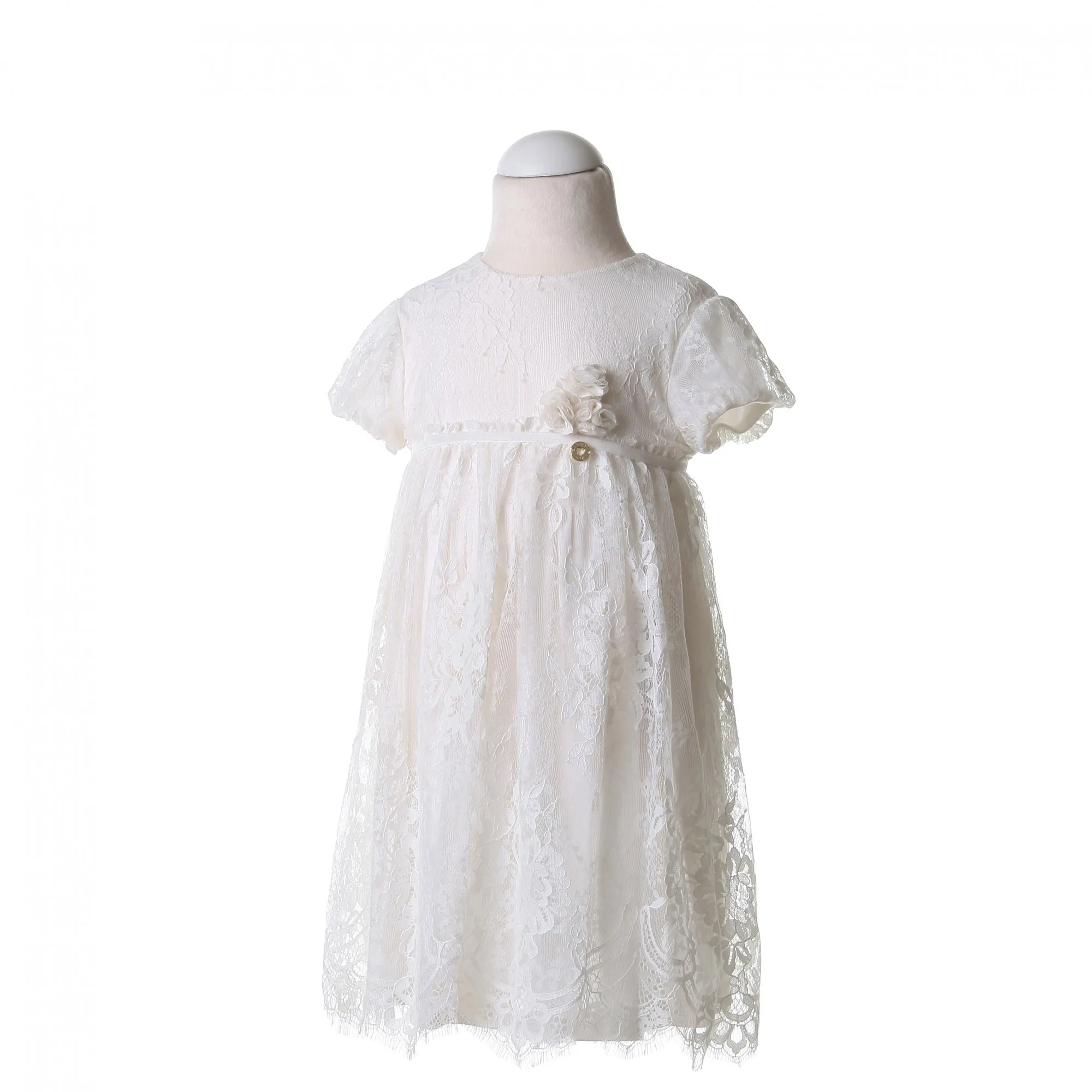Abito Pizzo Con Rosa