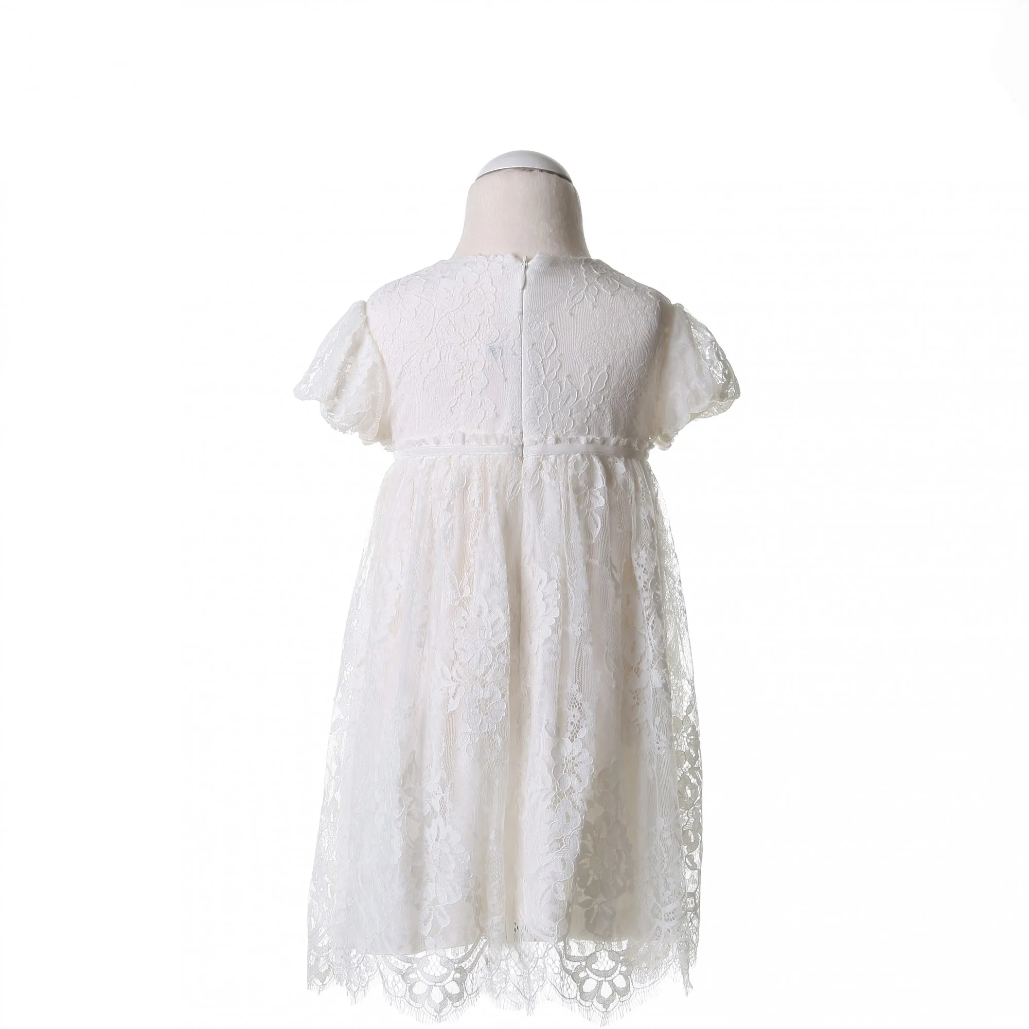 Abito Pizzo Con Rosa