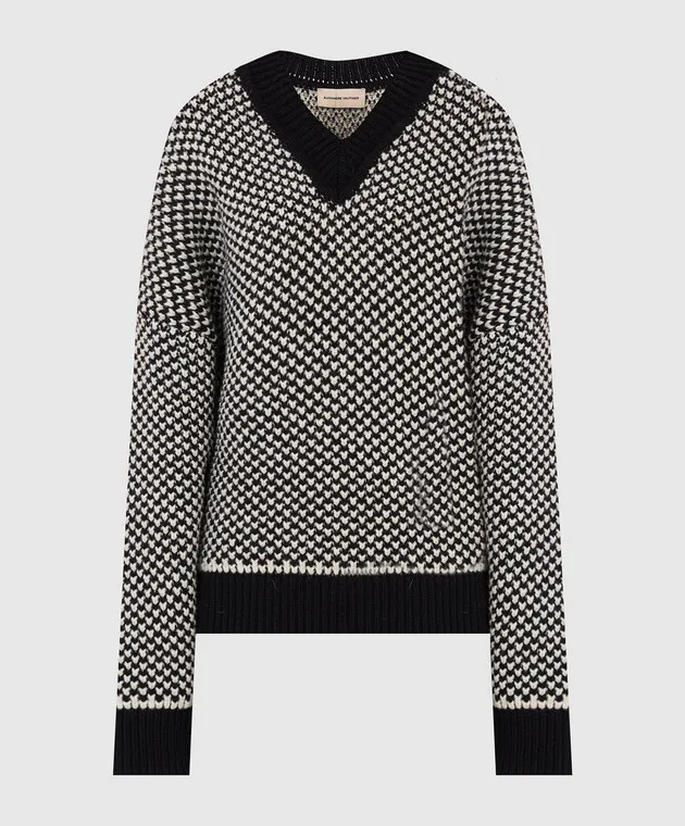 ALEXANDRE VAUTHIER Maglia in lana merino fantasia 213KTO15051526