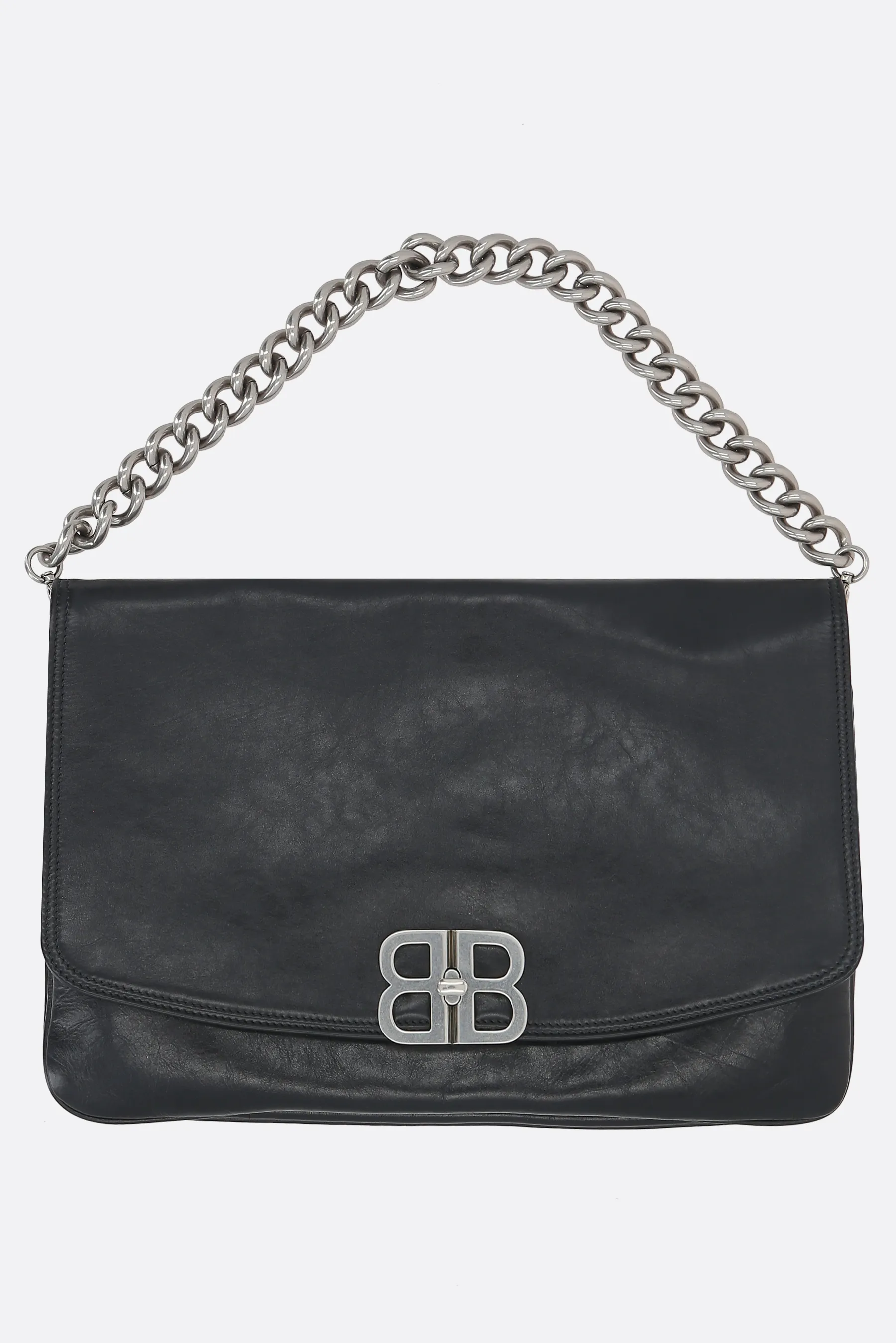  BALENCIAGA borsa a spalla Flap BB Soft large in pelle Peach 