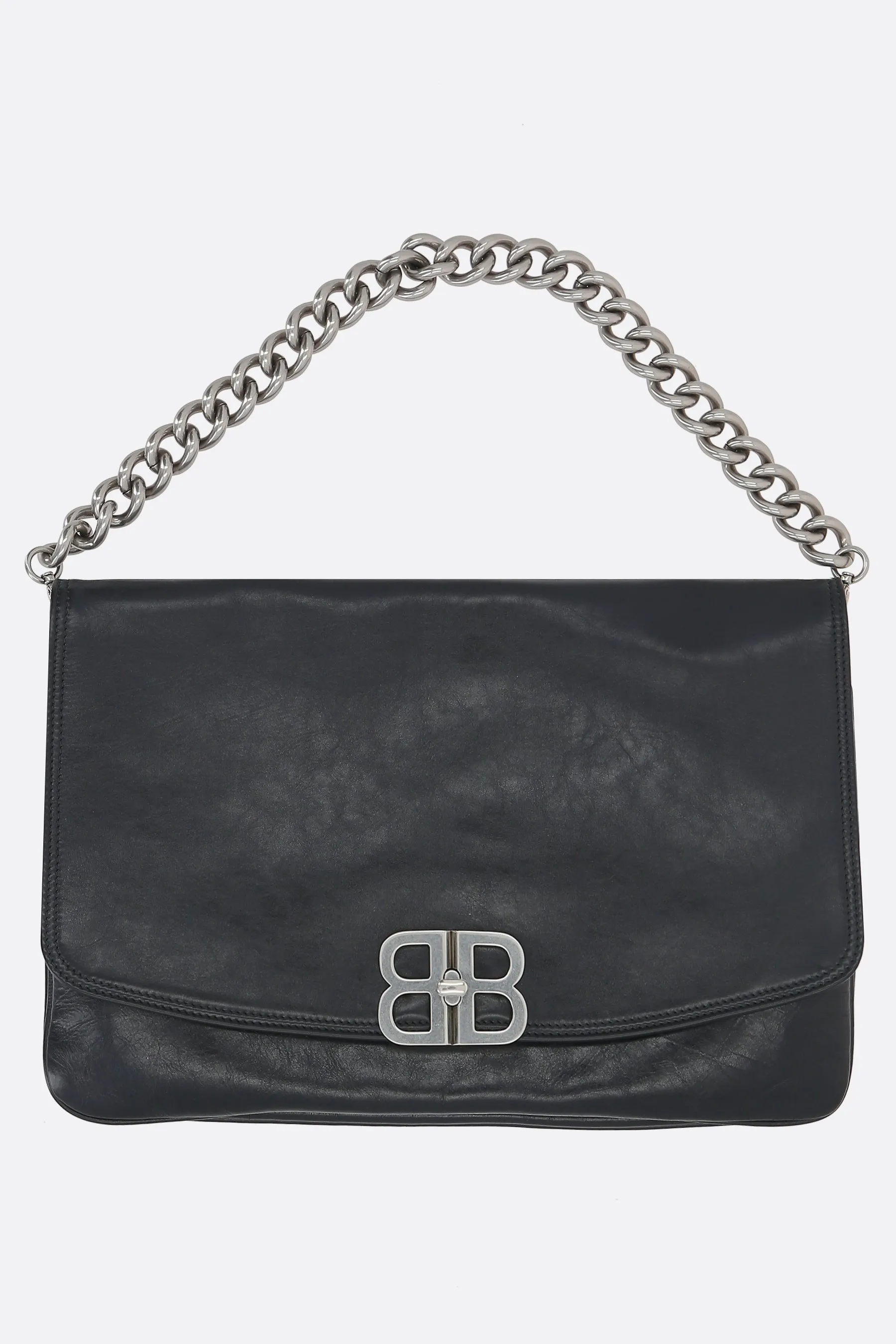  BALENCIAGA borsa a spalla Flap BB Soft large in pelle Peach 