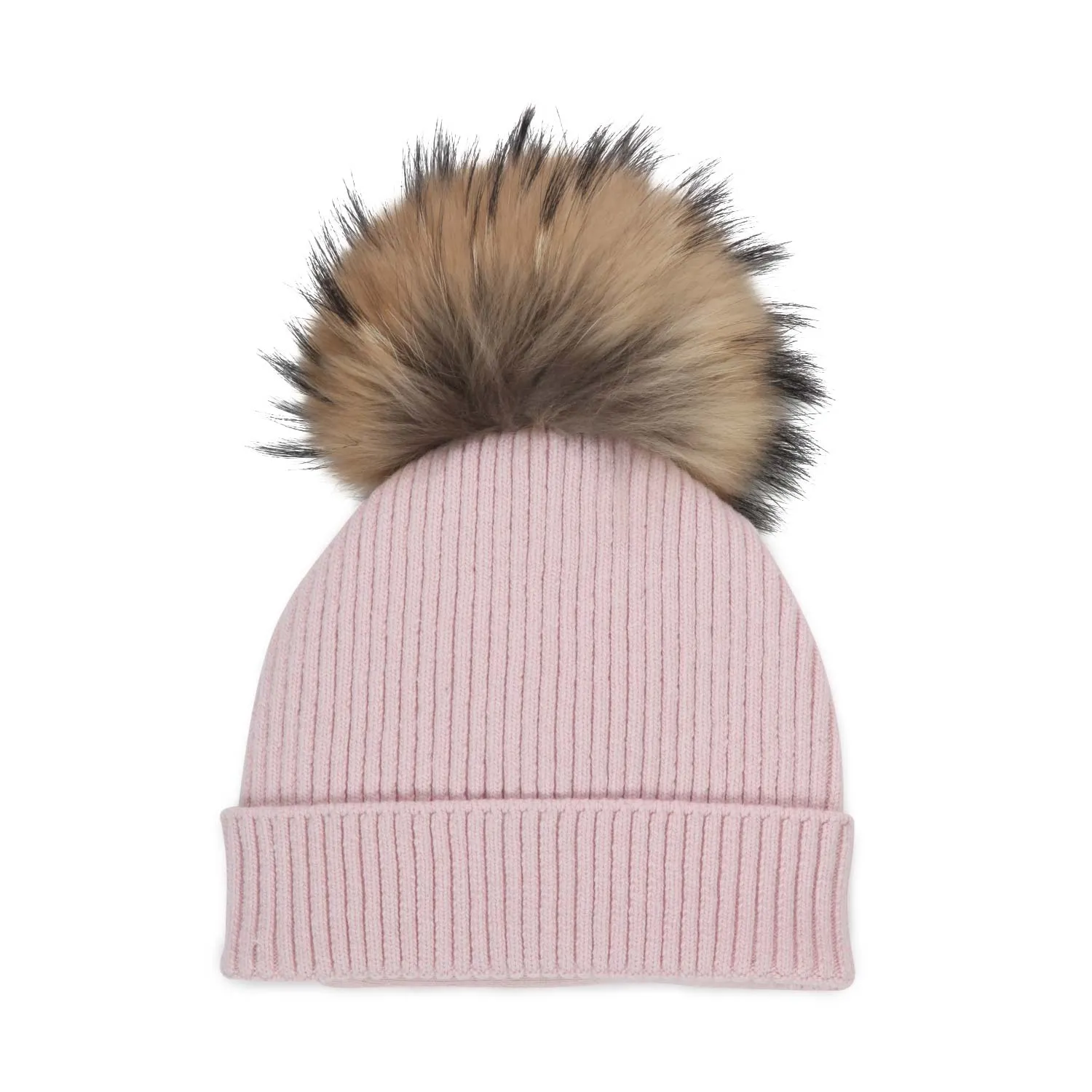Berretto Rosa Con Pompon Girl