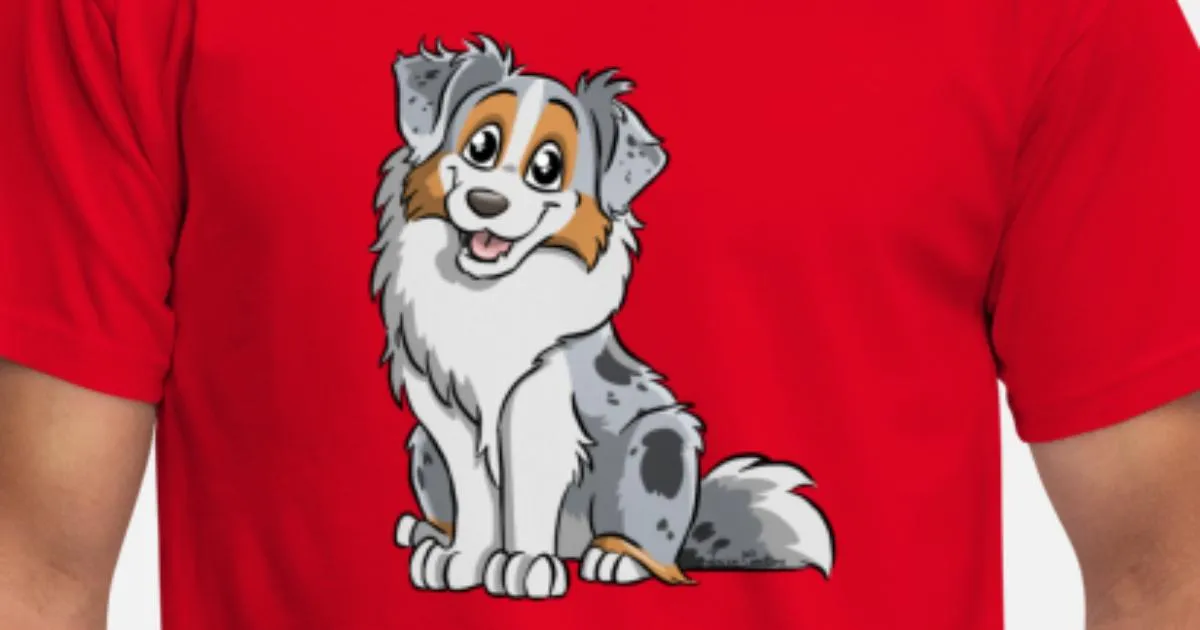 'Blue Merle Australian Shepherd' Maglietta uomo 