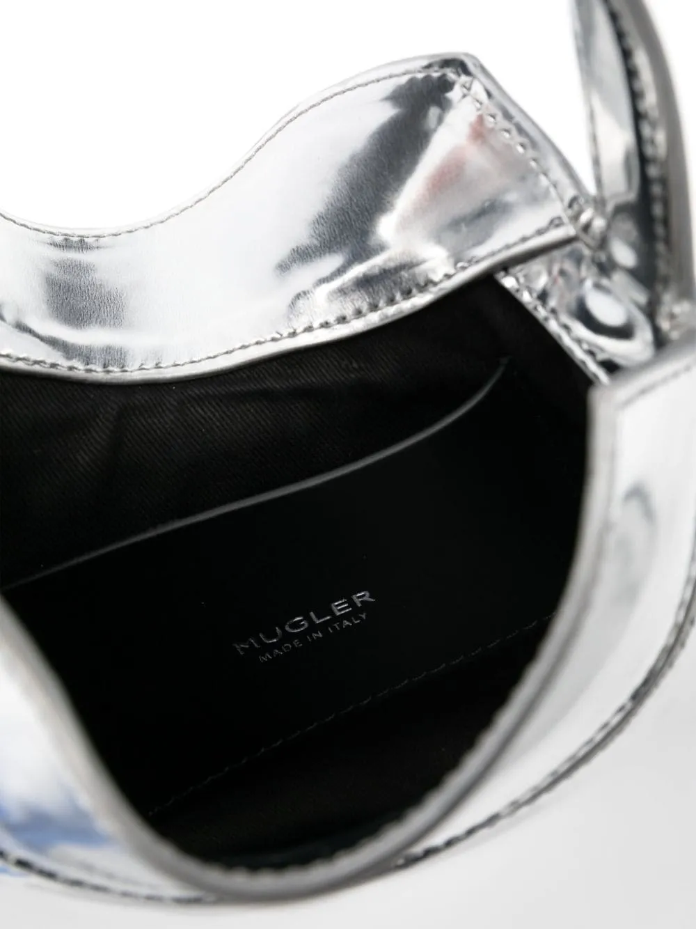 Borsa a mano Spiral Curve 02 in argento Mugler - donna