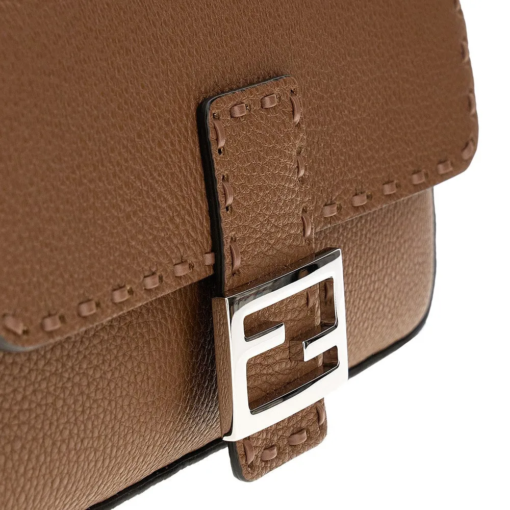 Borsa 'Baguette' media in Cuoio Romano