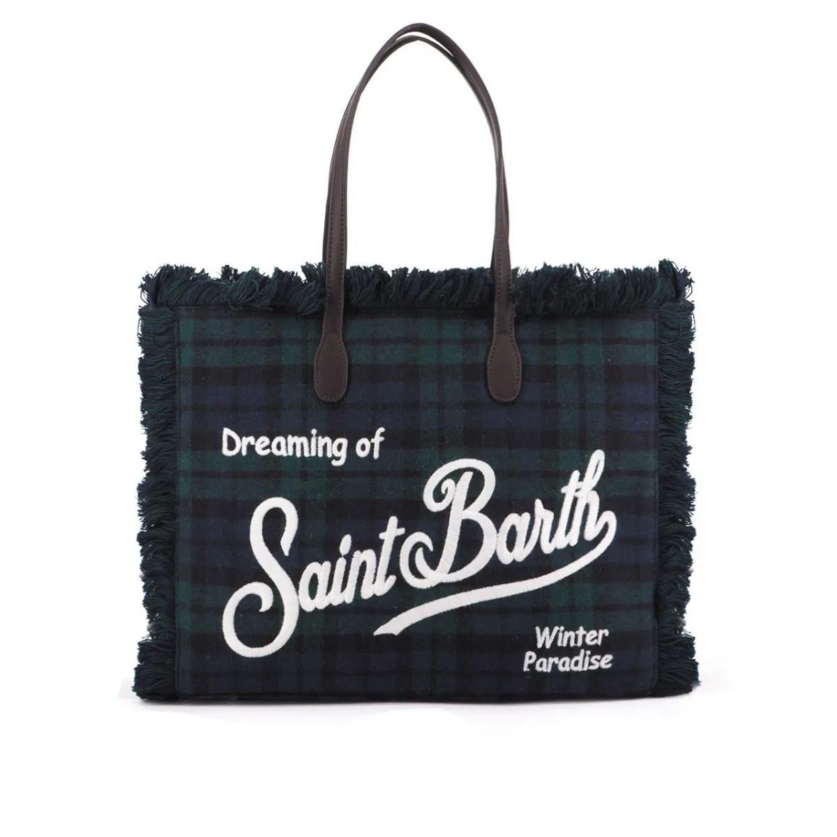 Borsa Vanity Tartan, Verde