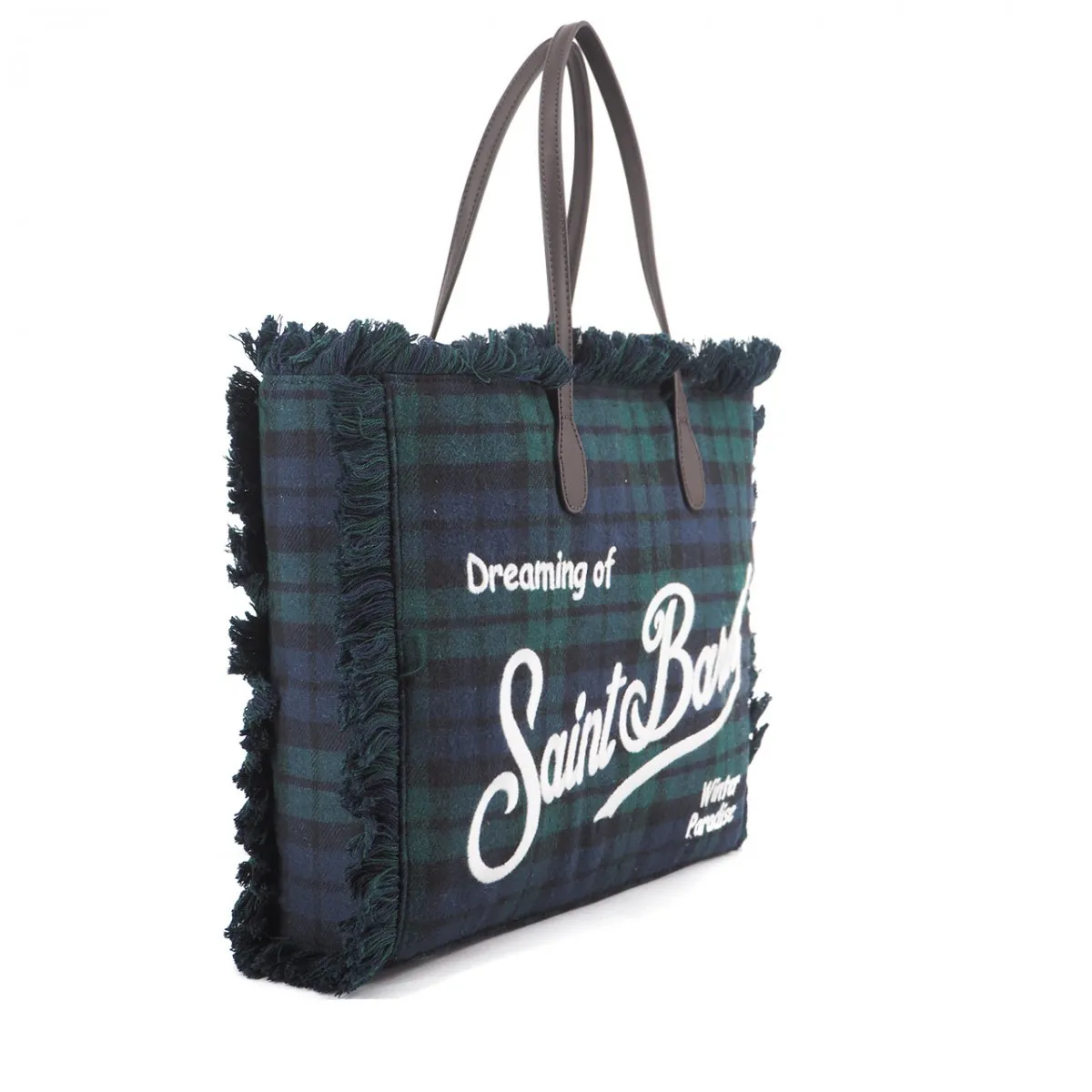 Borsa Vanity Tartan, Verde