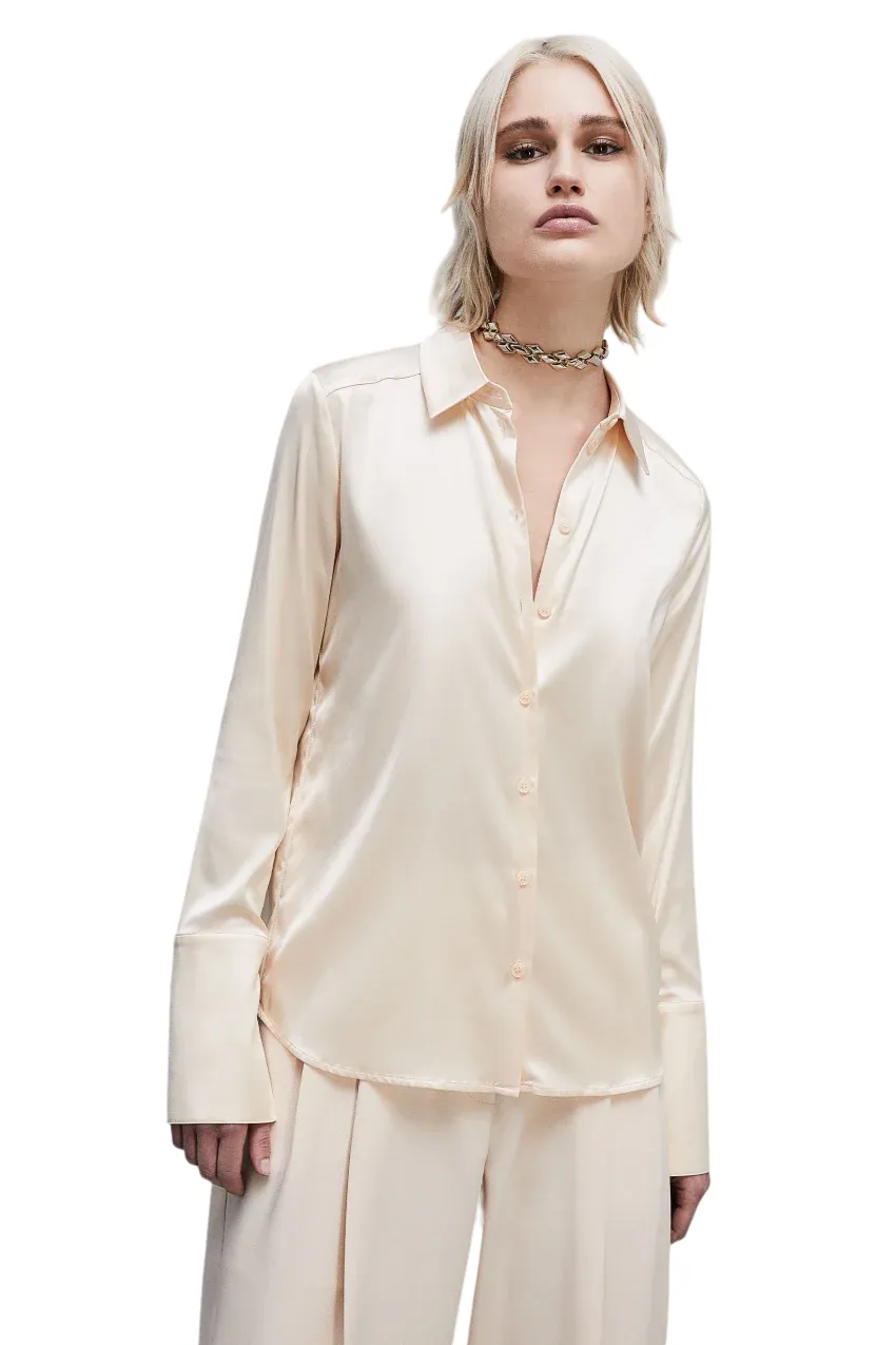 Camicia maschile in raso