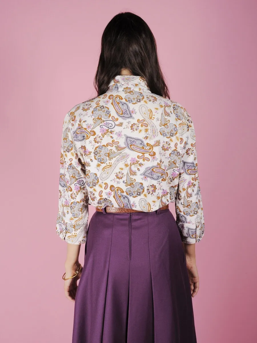 Camicia velluto paisley