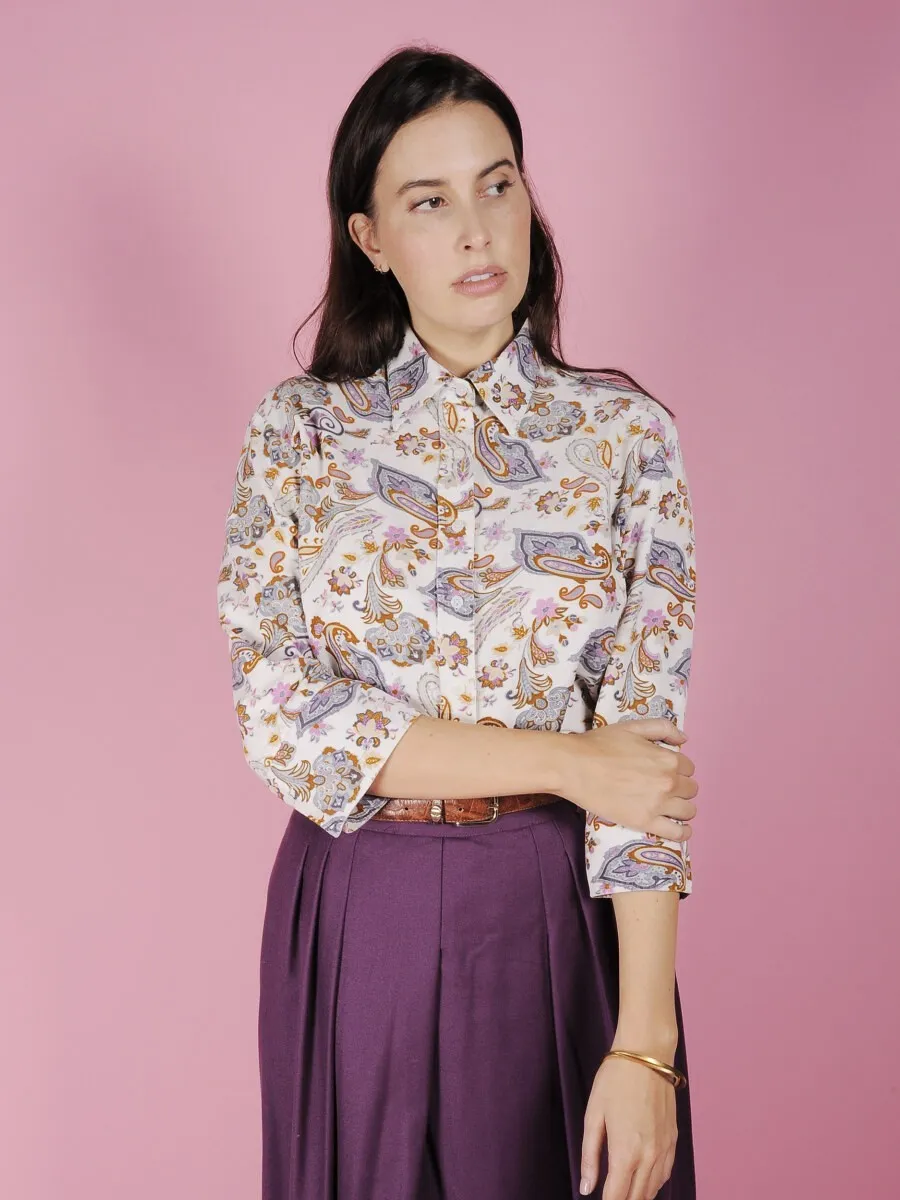 Camicia velluto paisley