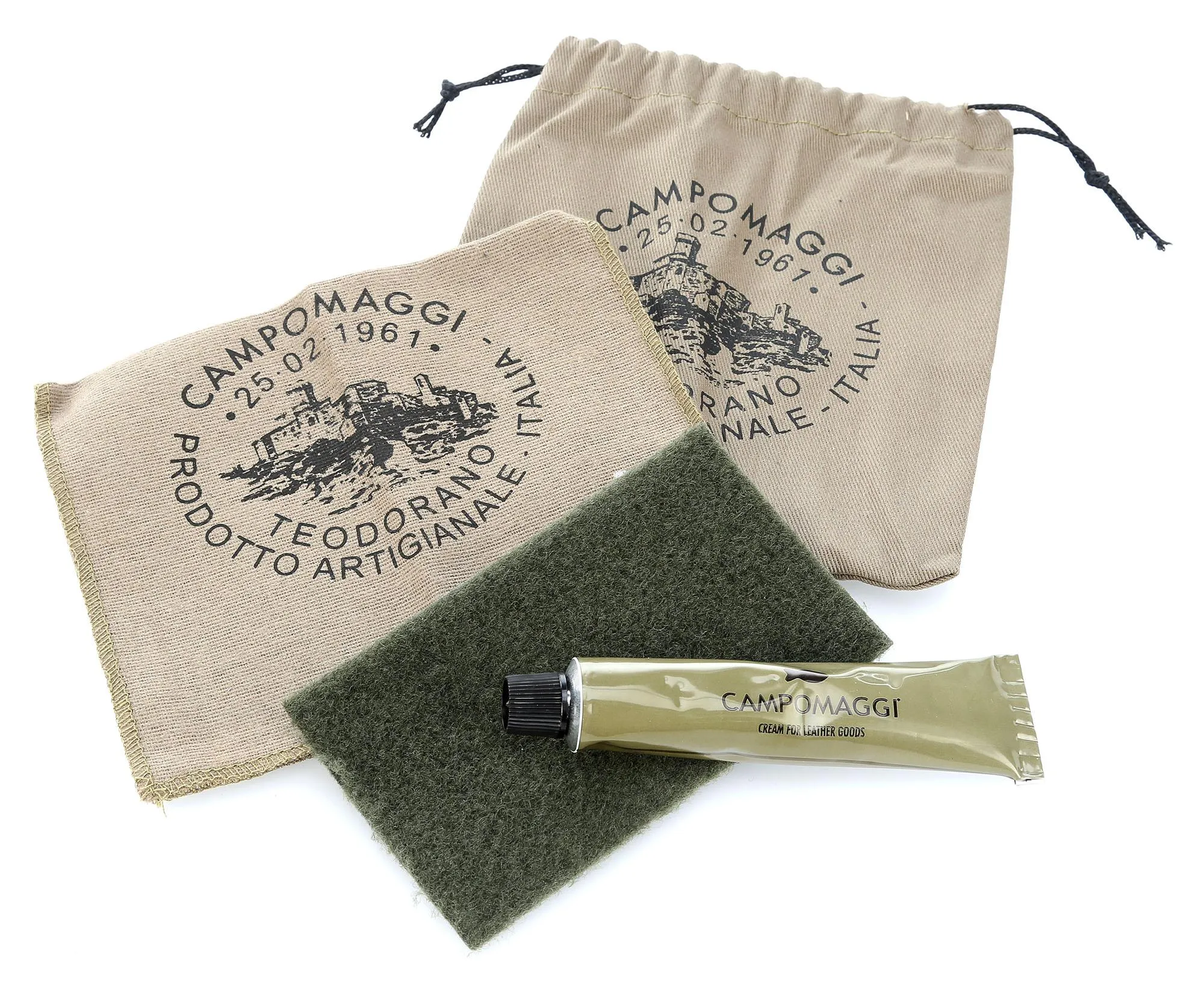  Campomaggi Prestige Borsa shopper pelle di vacchetta grana verde scuro  