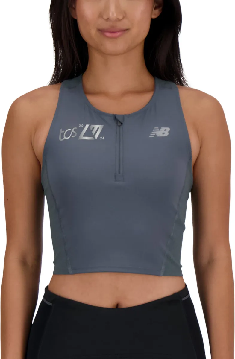 Canotte e Top New Balance London Edition Race Day Fitted Sleek Tank