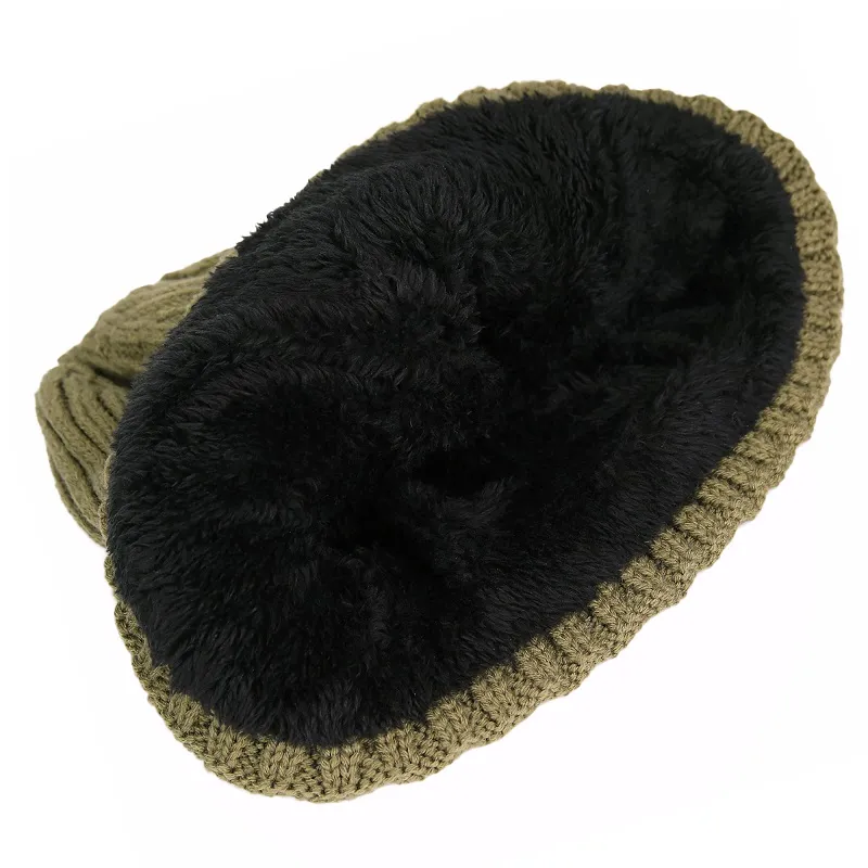 Cappello berretto muts con pelliccia interna per freddo estremo blu
