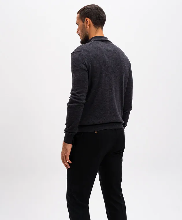 Cashmere&Whiskey Maglia in lana merino grigia 77397