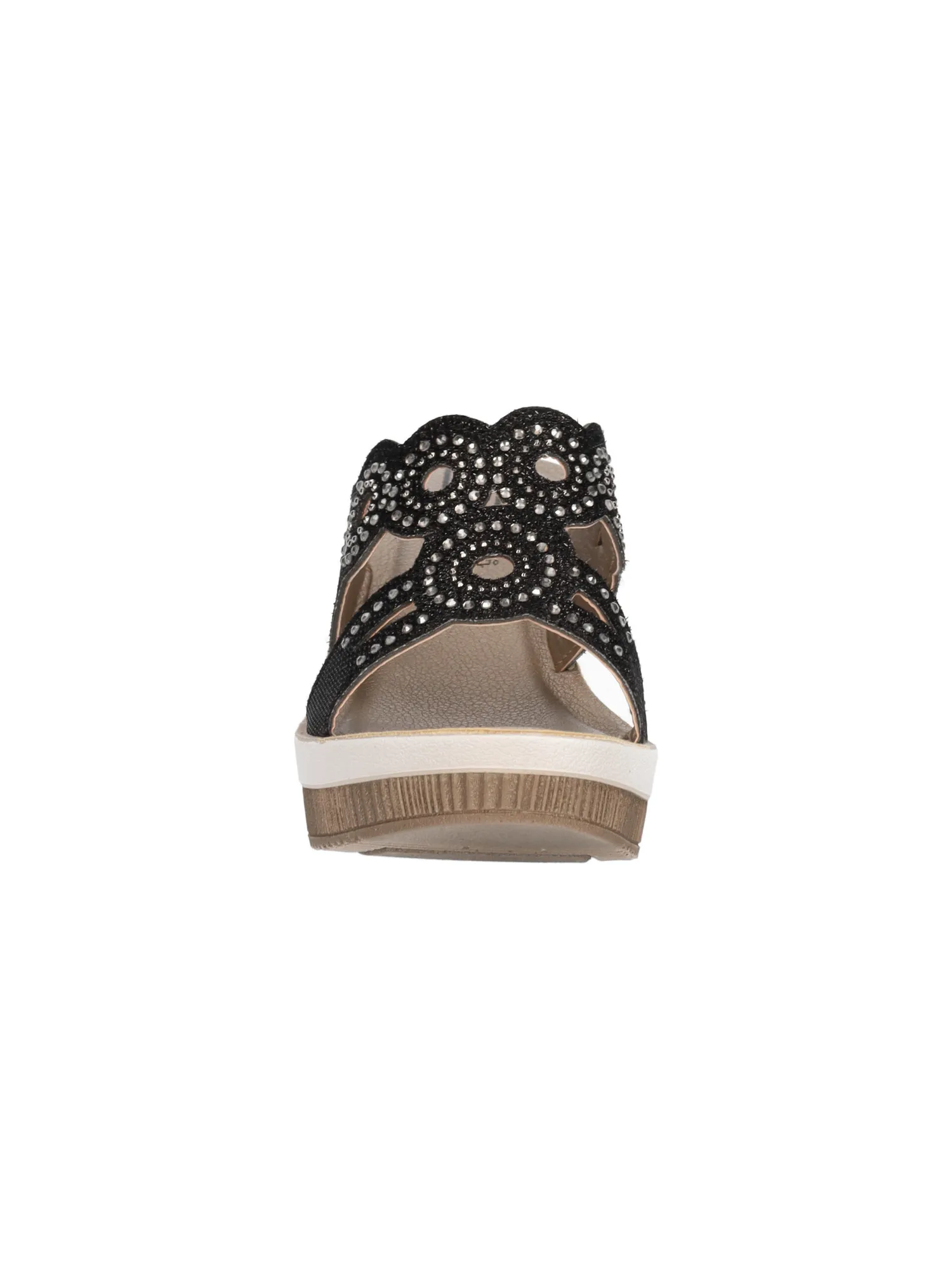 Ciabatta con zeppa Inblu da donna nera