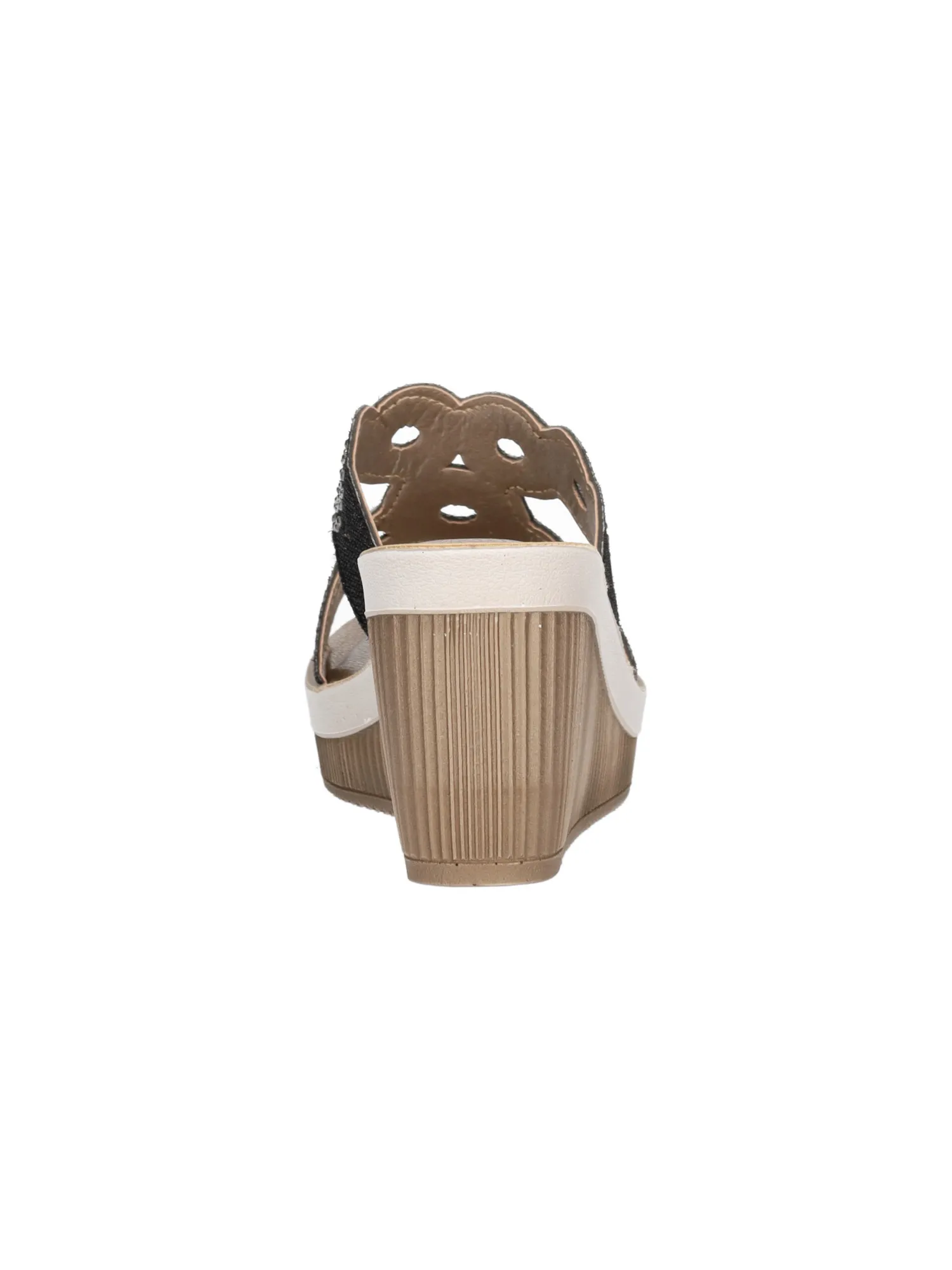 Ciabatta con zeppa Inblu da donna nera