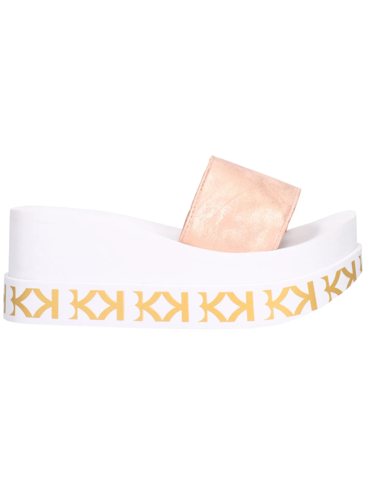 Ciabatta con zeppa KBK da donna oro