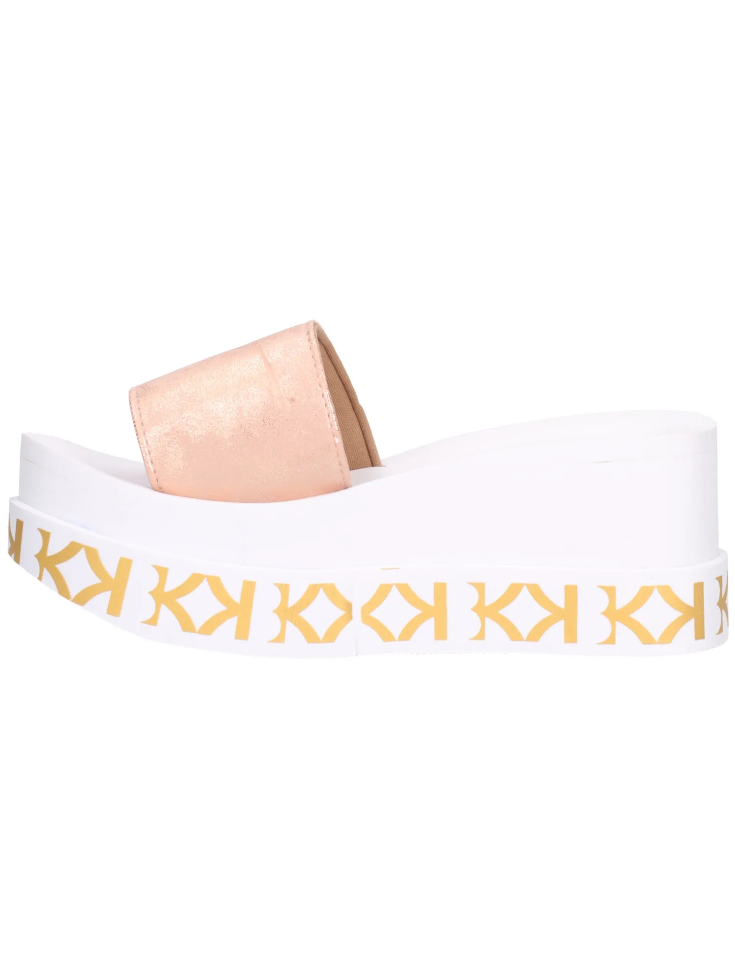 Ciabatta con zeppa KBK da donna oro