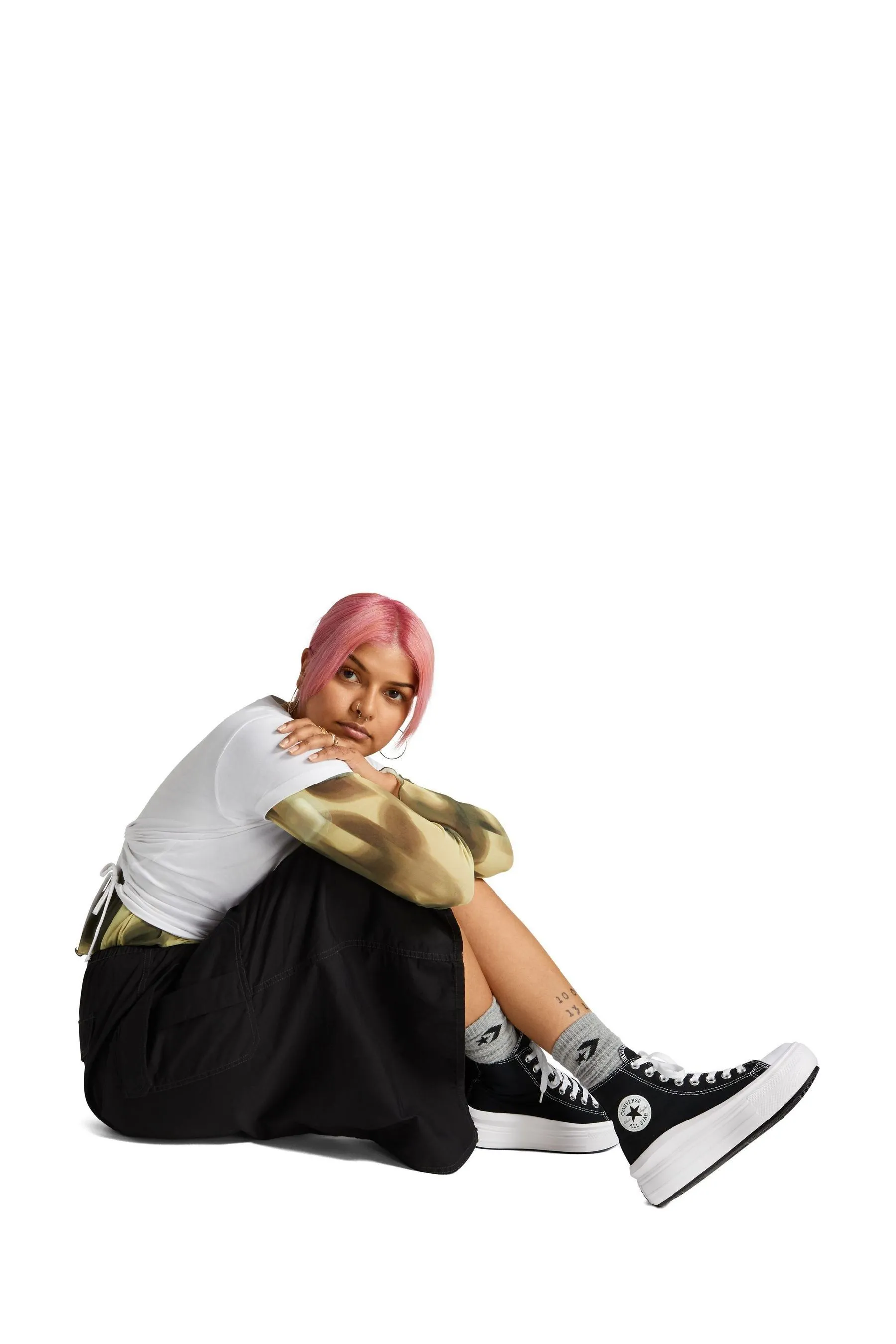 Converse - Move - Scarpe da ginnastica alte con plateau