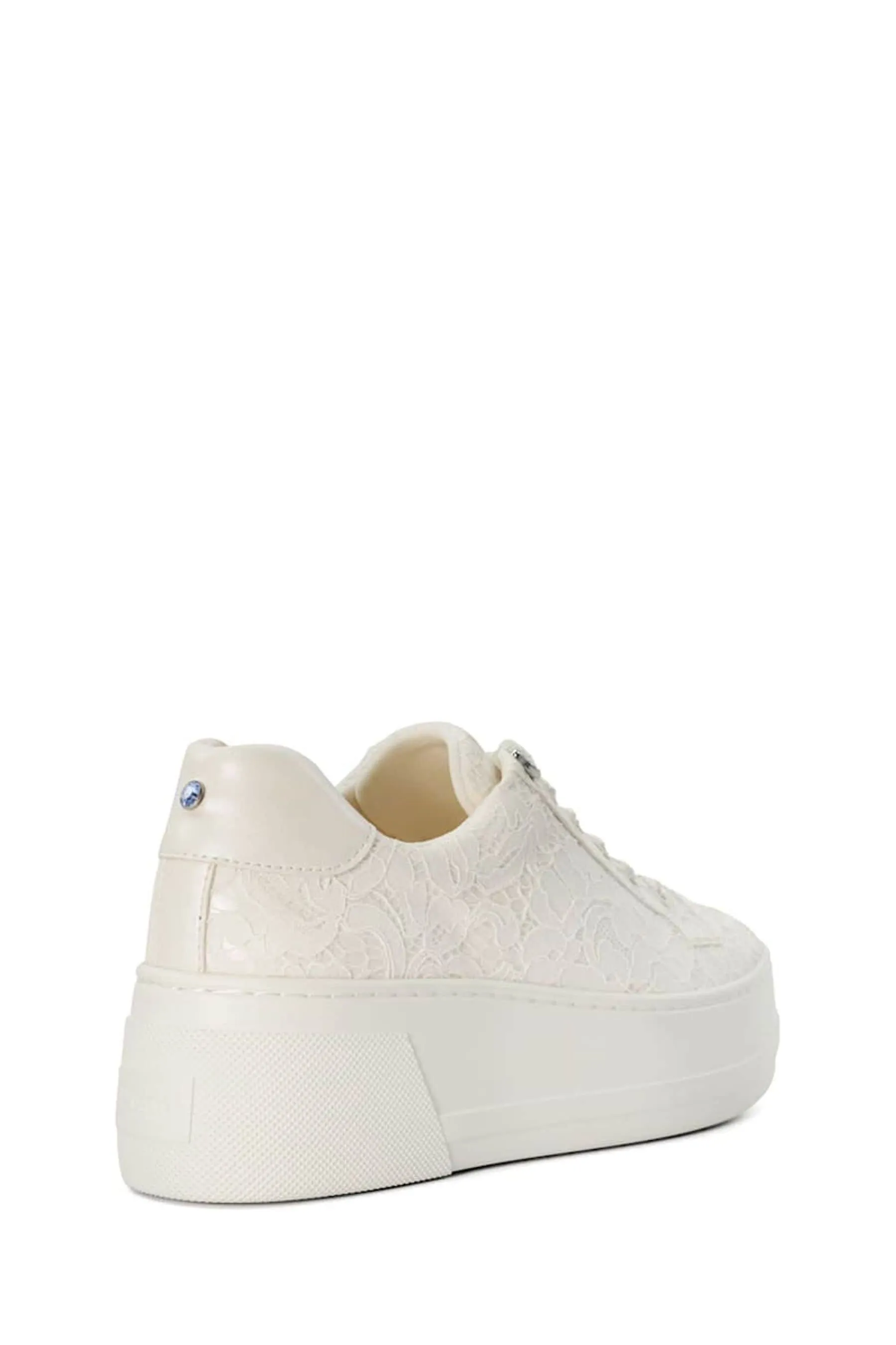 Dune London - Embraced Bridal Pizzo - Scarpe da ginnastica con plateau