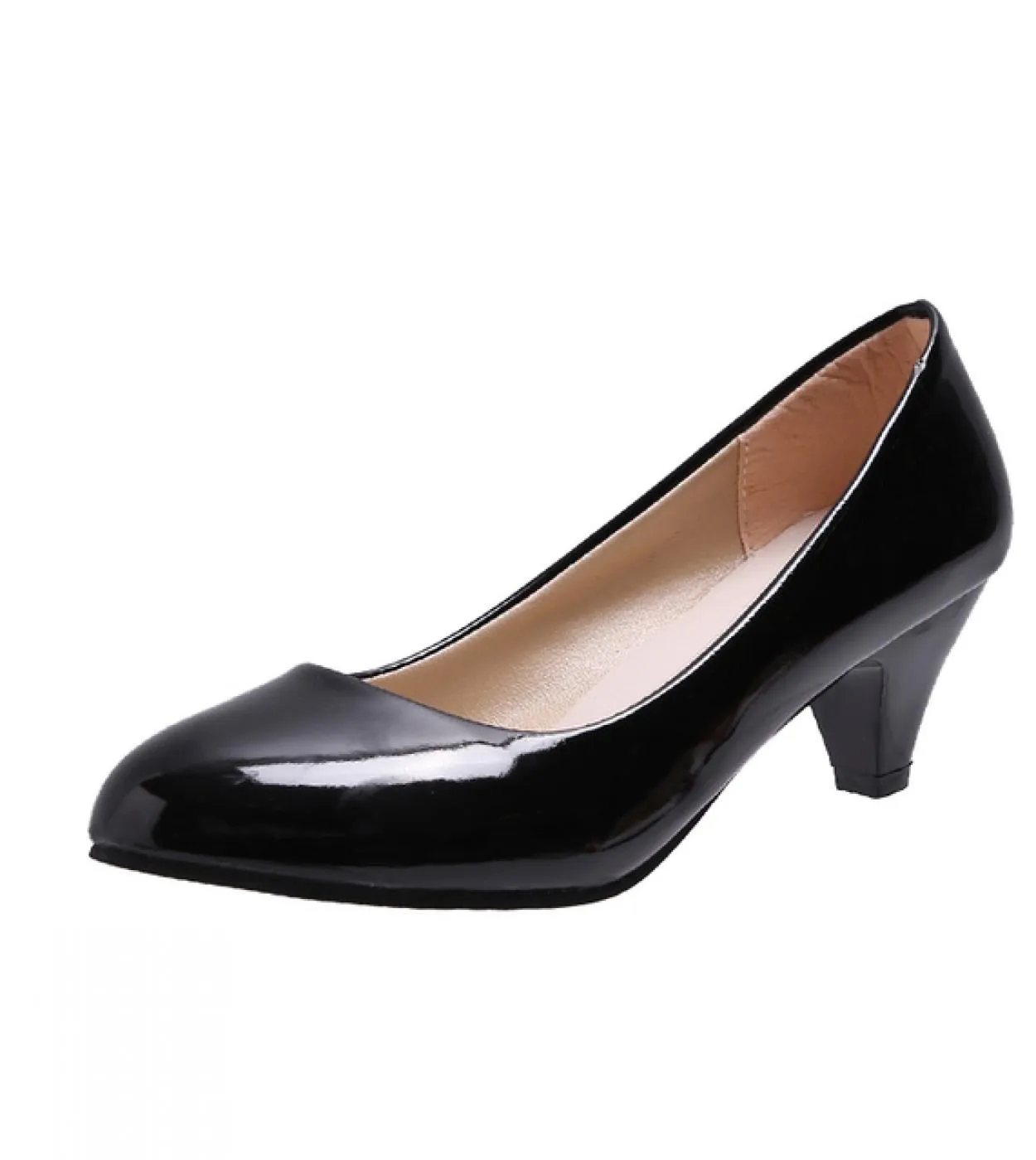 Décolleté eleganti Scarpe da donna New Fashion Scarpe con tacchi alti poco profondi Moda Punta tonda Comfort Slipon Scarpe da fe