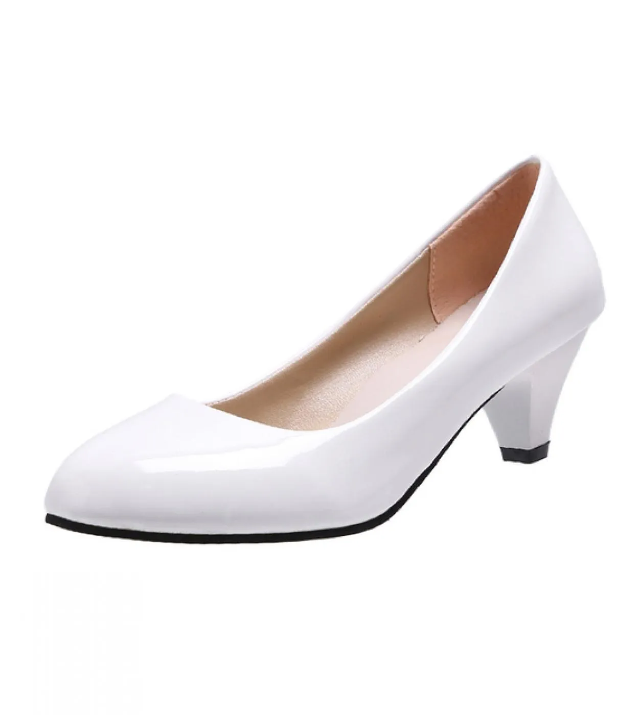 Décolleté eleganti Scarpe da donna New Fashion Scarpe con tacchi alti poco profondi Moda Punta tonda Comfort Slipon Scarpe da fe