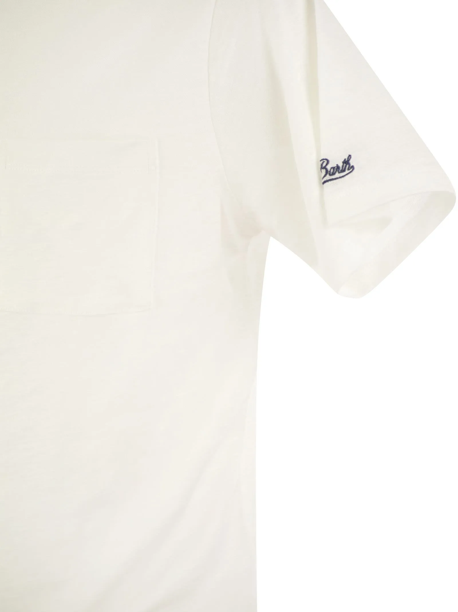 ECSTASEA – T-shirt in lino con taschino