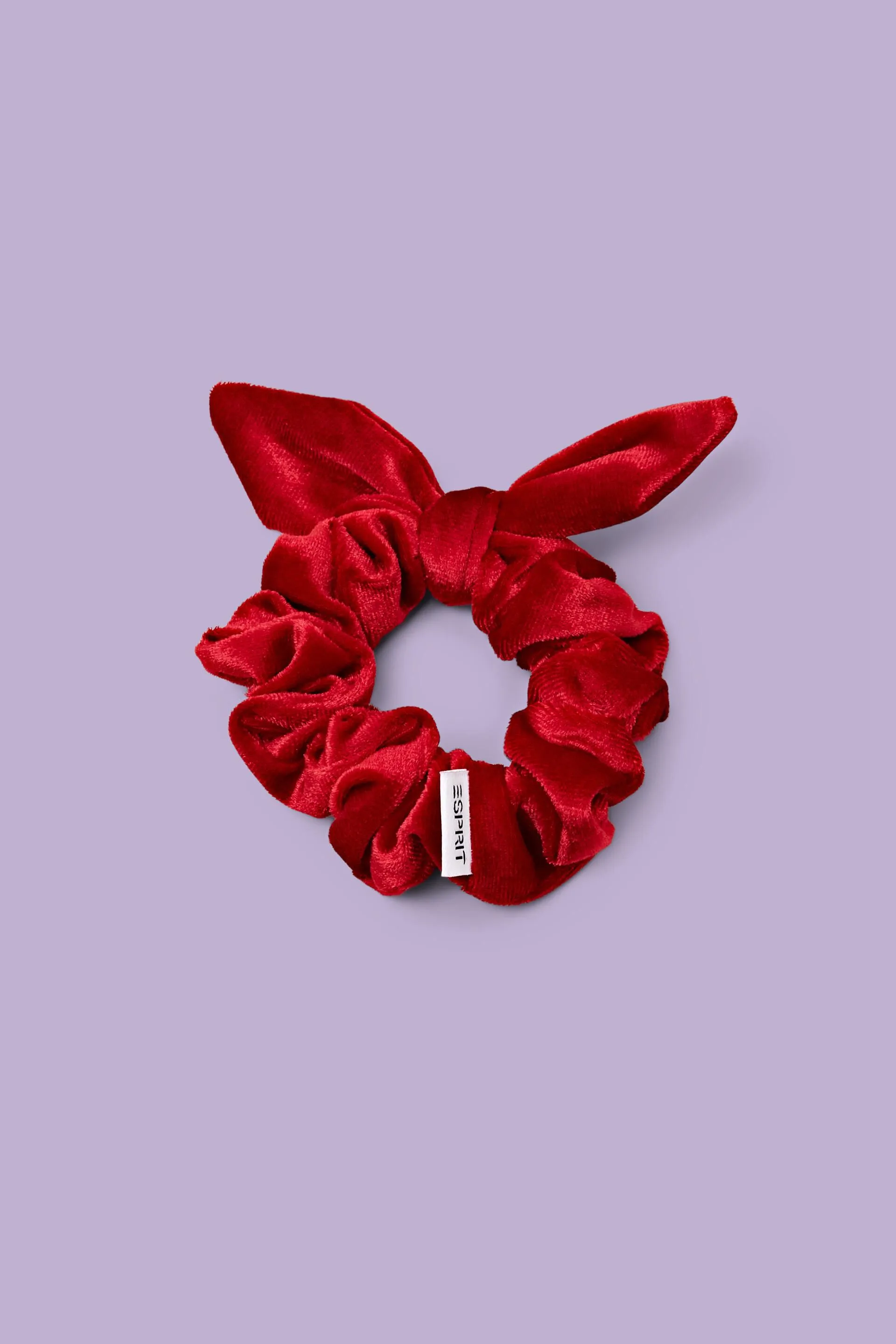 Elastico per capelli viola con fiocco