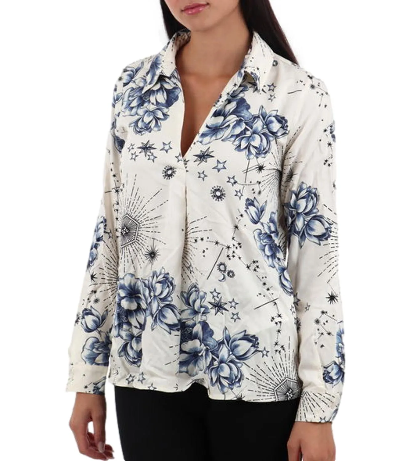 EMME MARELLA Emme Marella camicia CELTICO burro/blu donna