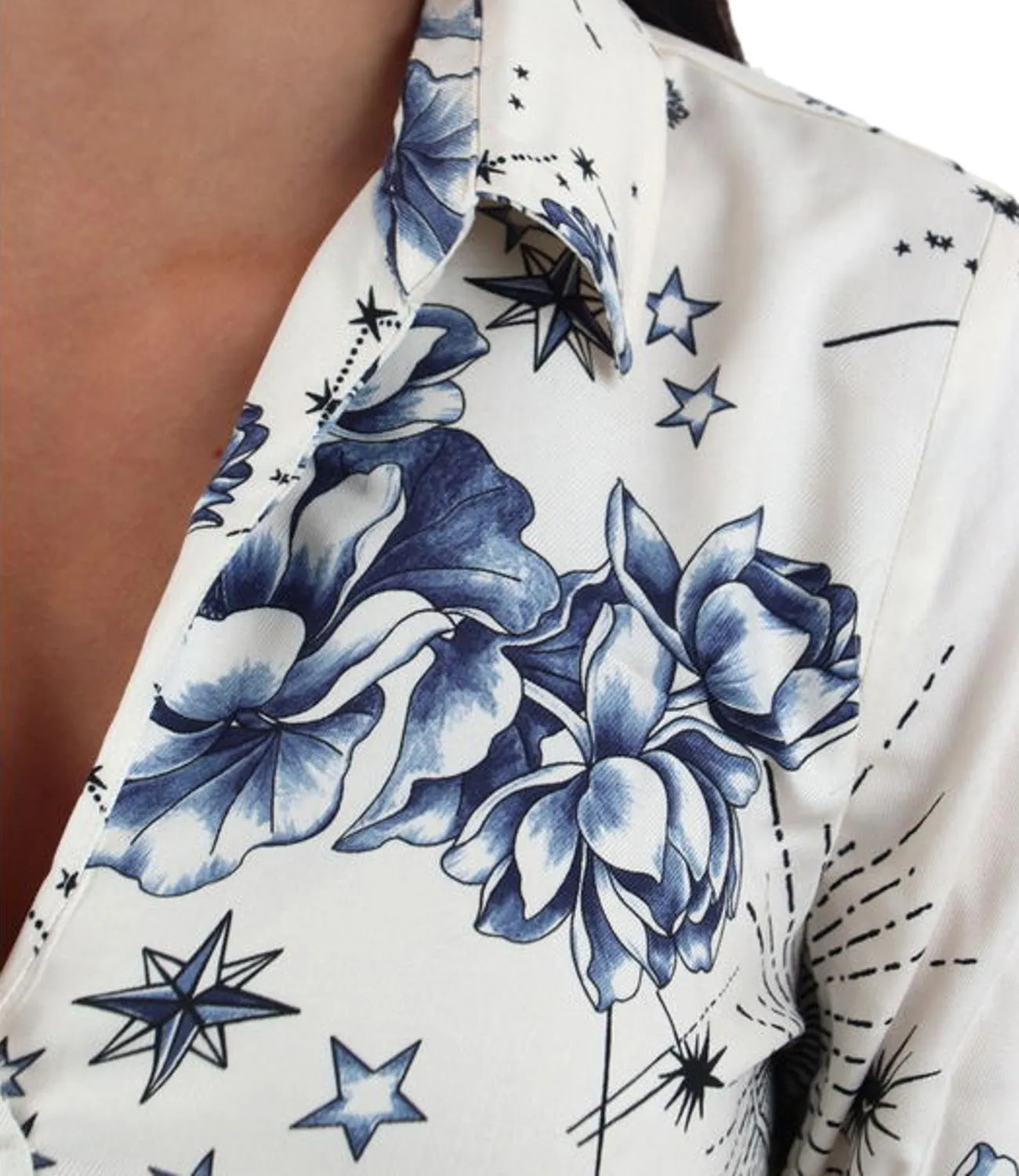 EMME MARELLA Emme Marella camicia CELTICO burro/blu donna