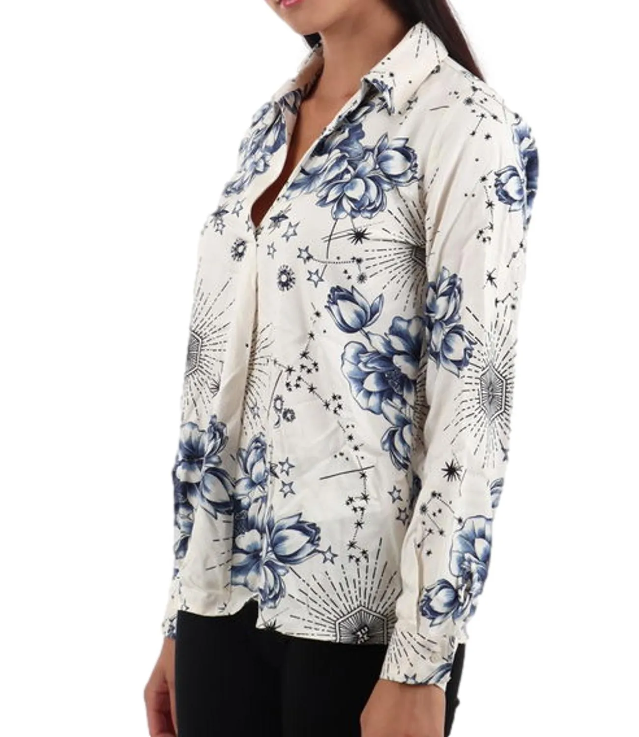 EMME MARELLA Emme Marella camicia CELTICO burro/blu donna
