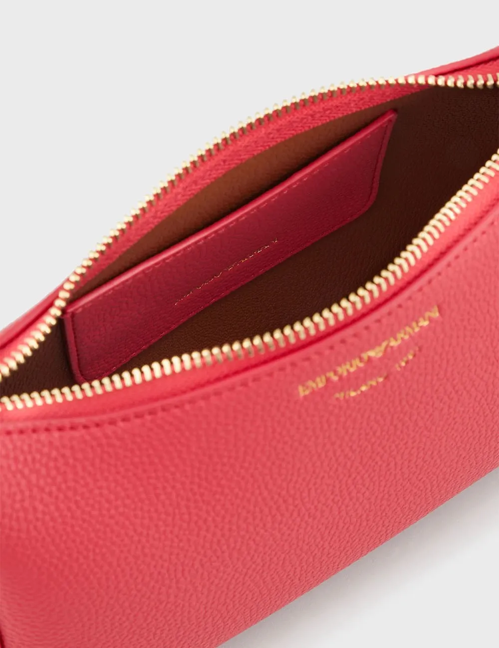 Emporio Armani     Borsa baguette stampa cervo Marrone