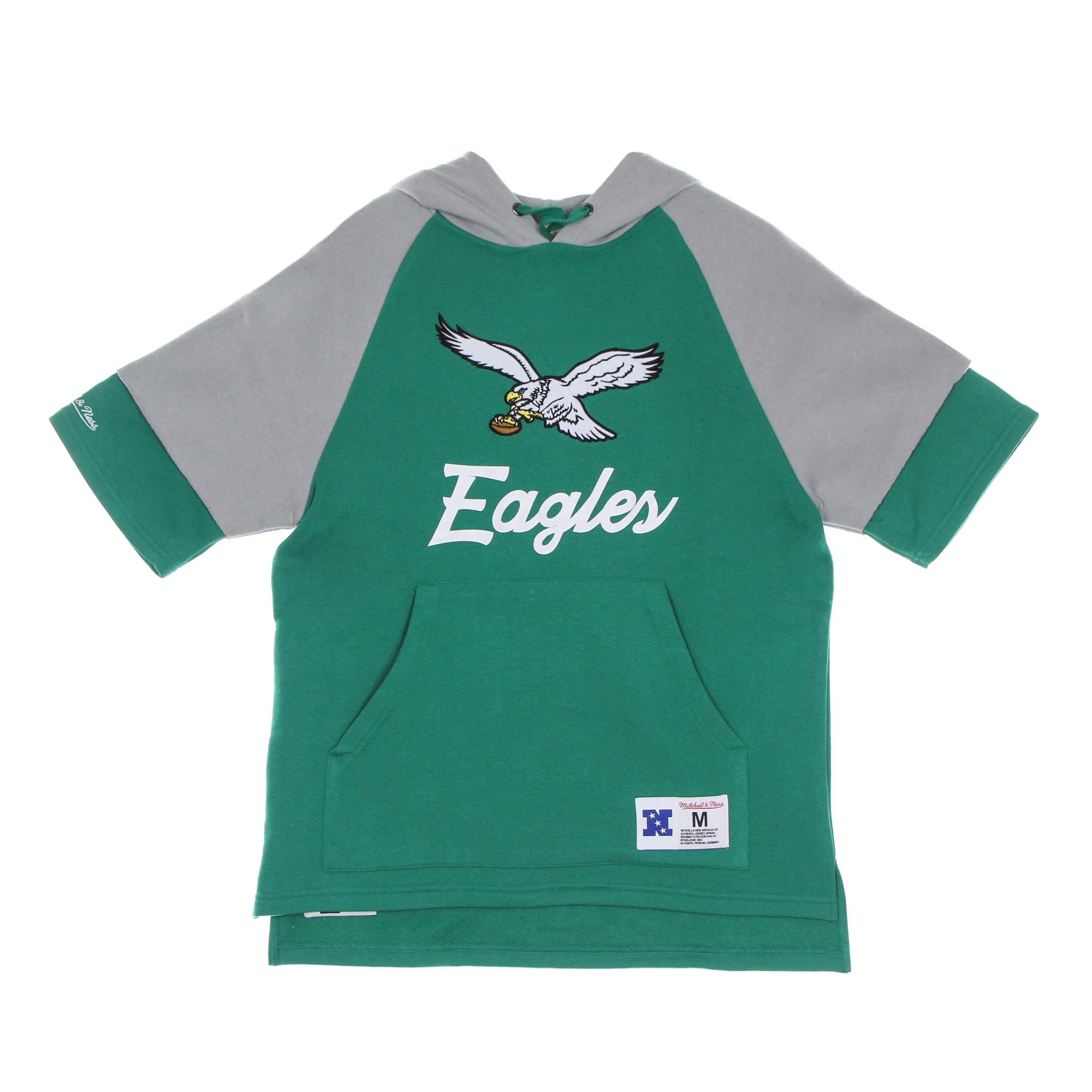 Felpa Cappuccio Manica Corta Uomo Nfl Fleece Hoodie Phieag Dark Green