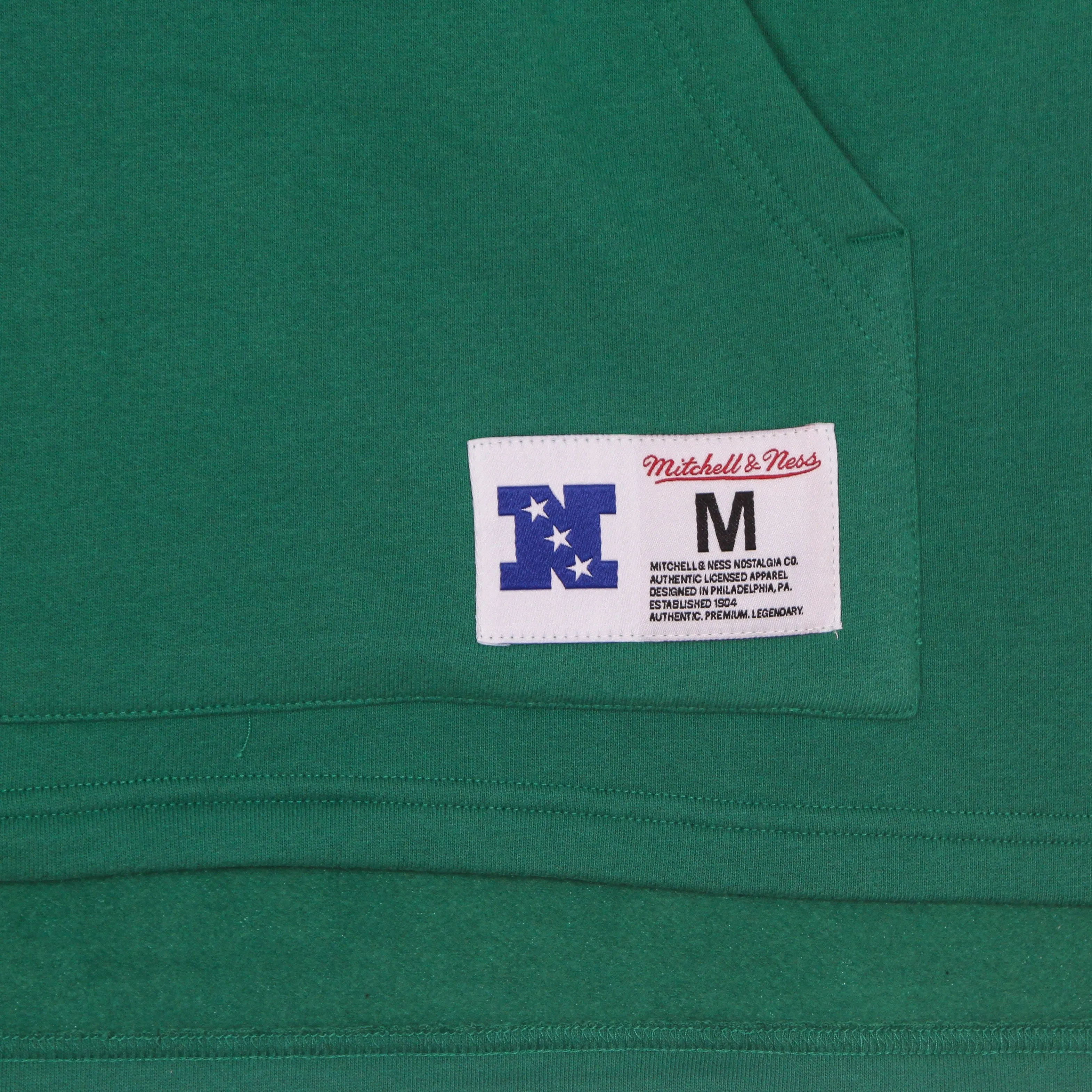 Felpa Cappuccio Manica Corta Uomo Nfl Fleece Hoodie Phieag Dark Green