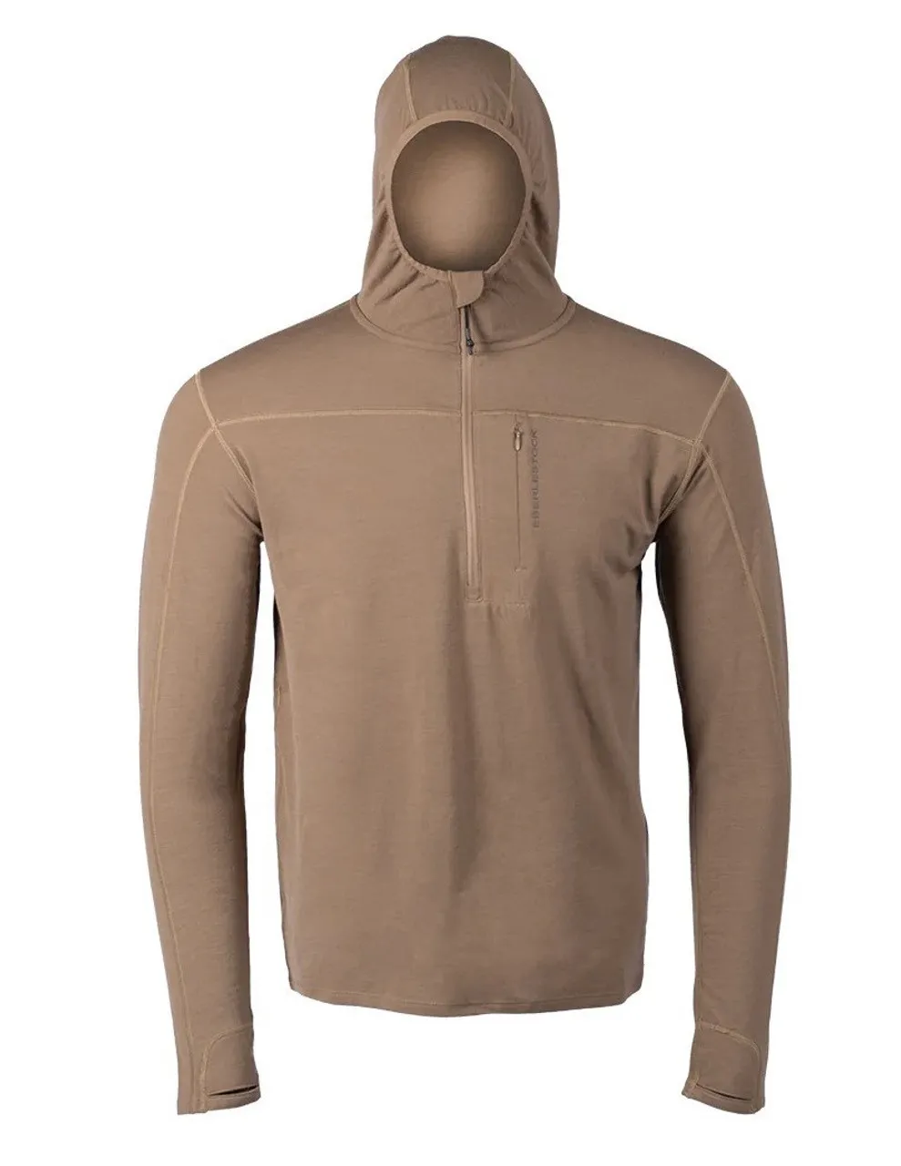 Felpa Con Cappuccio In Lana Merino Eberlestock Lochsa 300 Con Zip 1/4