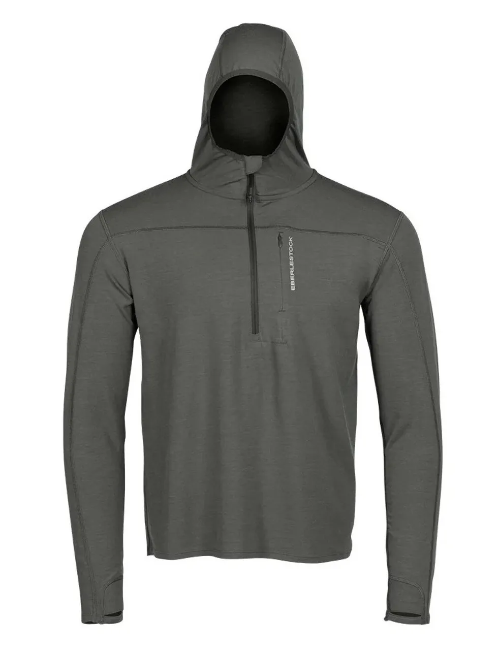 Felpa Con Cappuccio In Lana Merino Eberlestock Lochsa 300 Con Zip 1/4