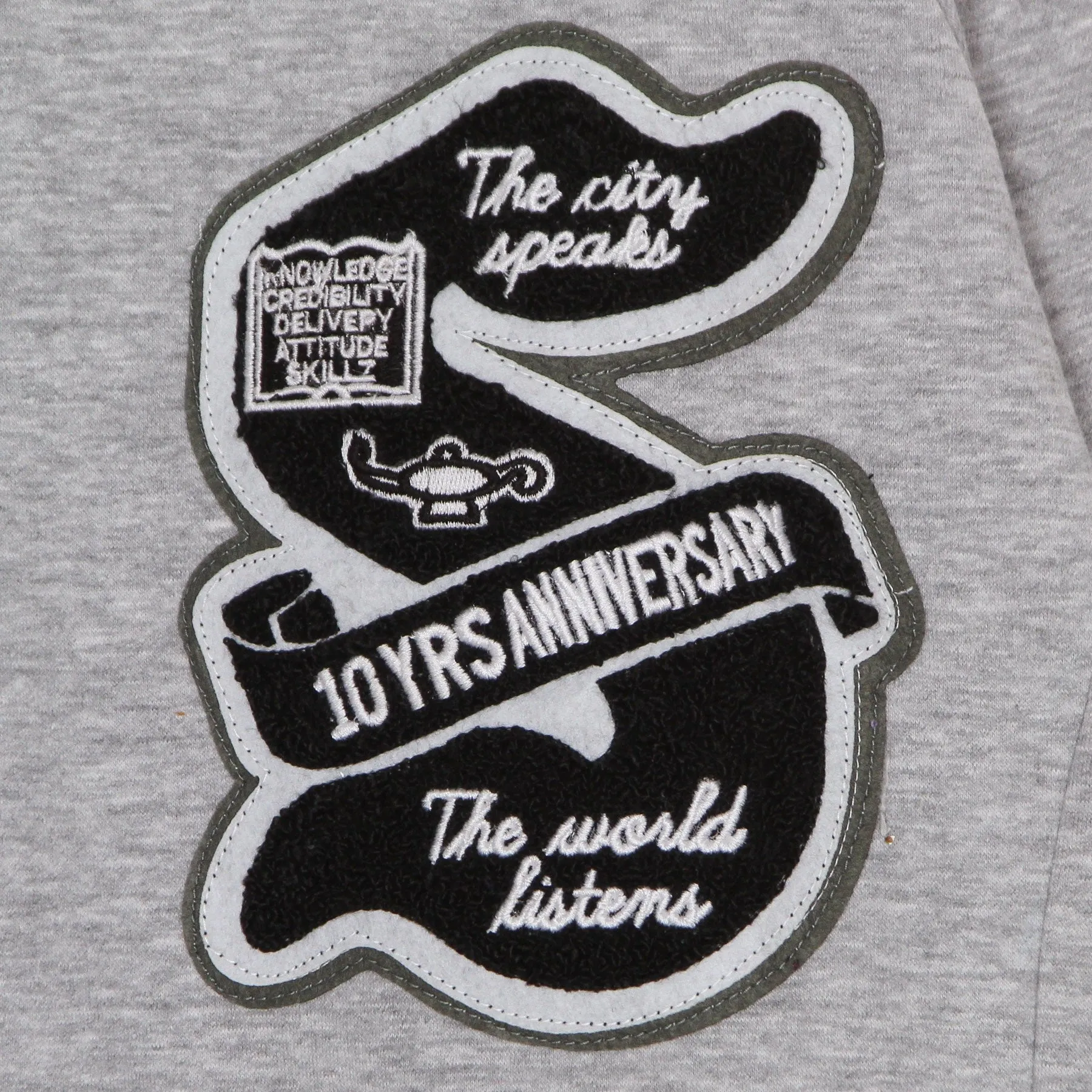 Felpa Girocollo Uomo Ten Years Anniversary Crewneck Grey Melange