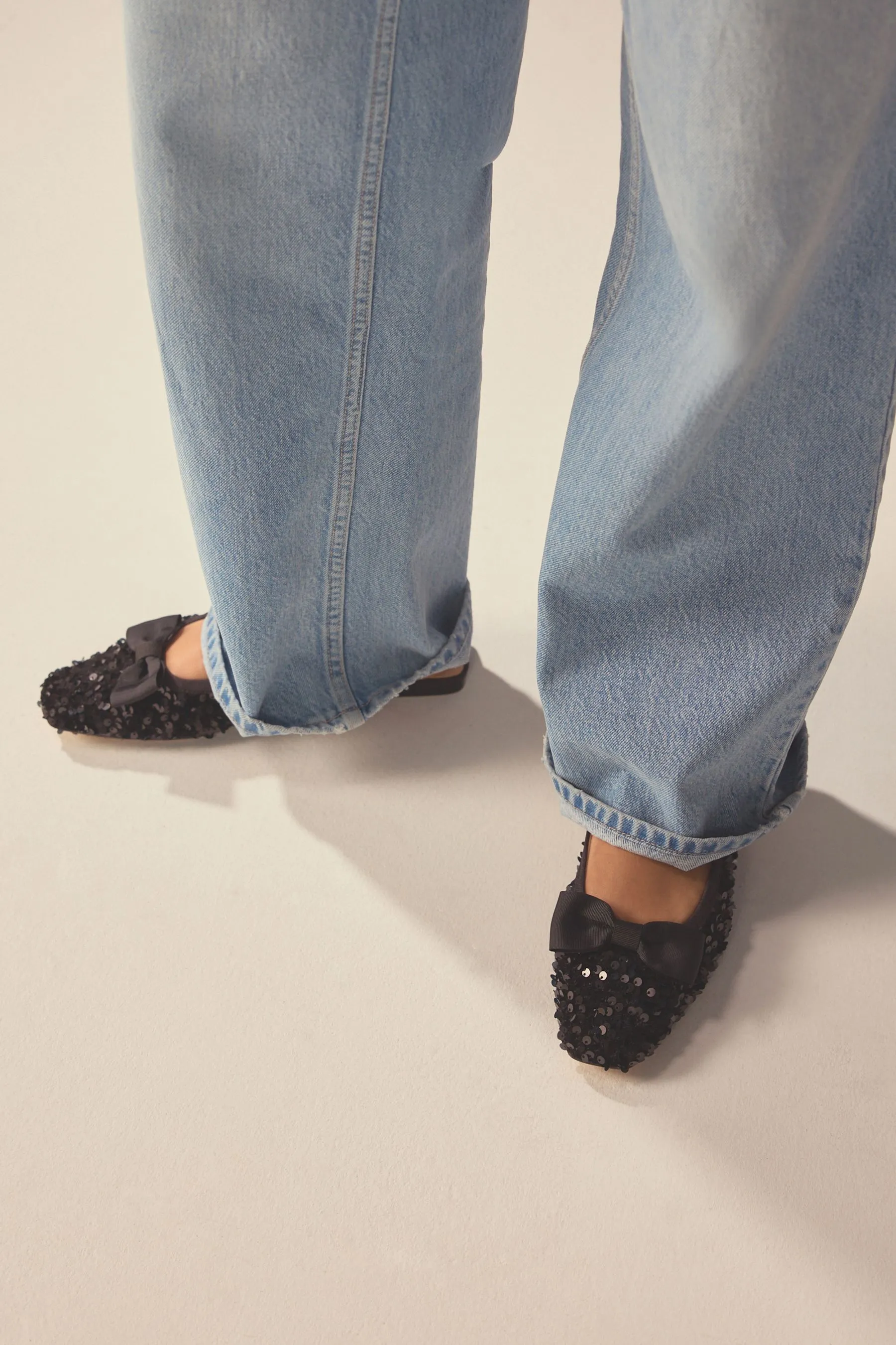 Forever Comfort® - Paillettes Fiocco Scarpe con cinturino posteriore