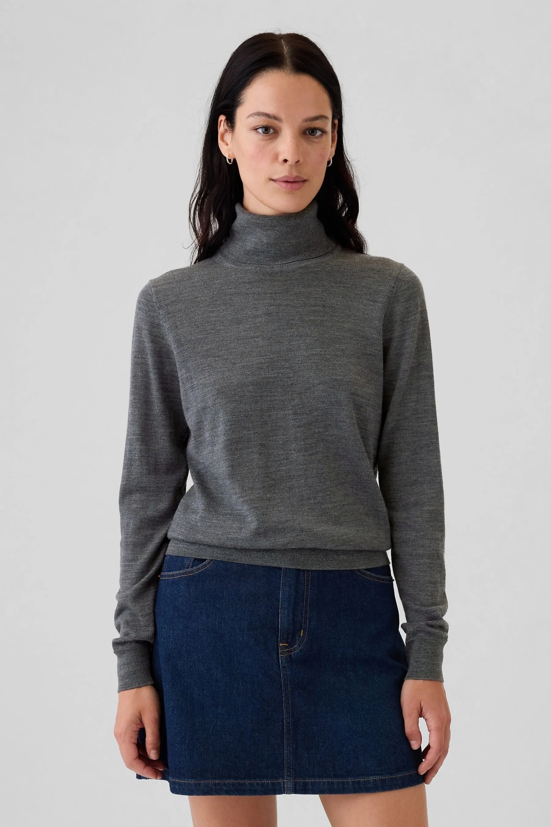 Gap - Maglia in lana merino a collo alto    