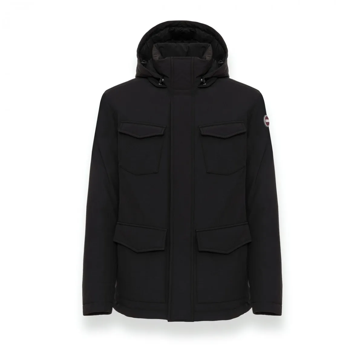 Giacca In Softshell Con Cappuccio Staccabile