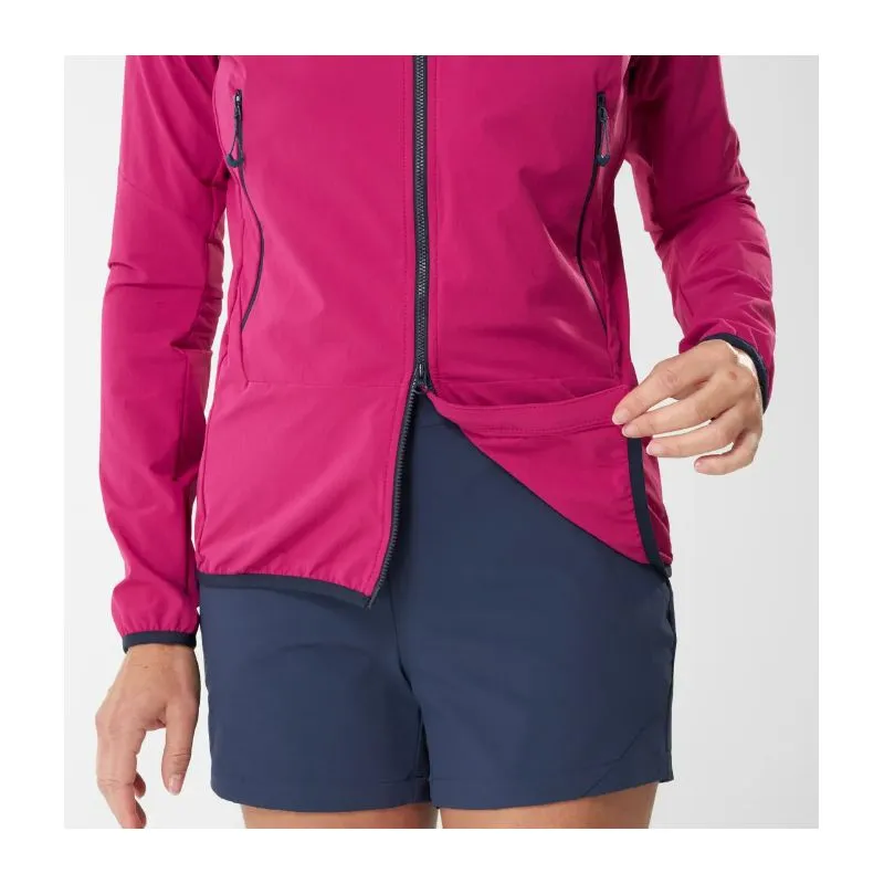 Giacca softshell da alpinismo da donna Millet Fusion XCS Hoodie (Iceberg/Sapphire)