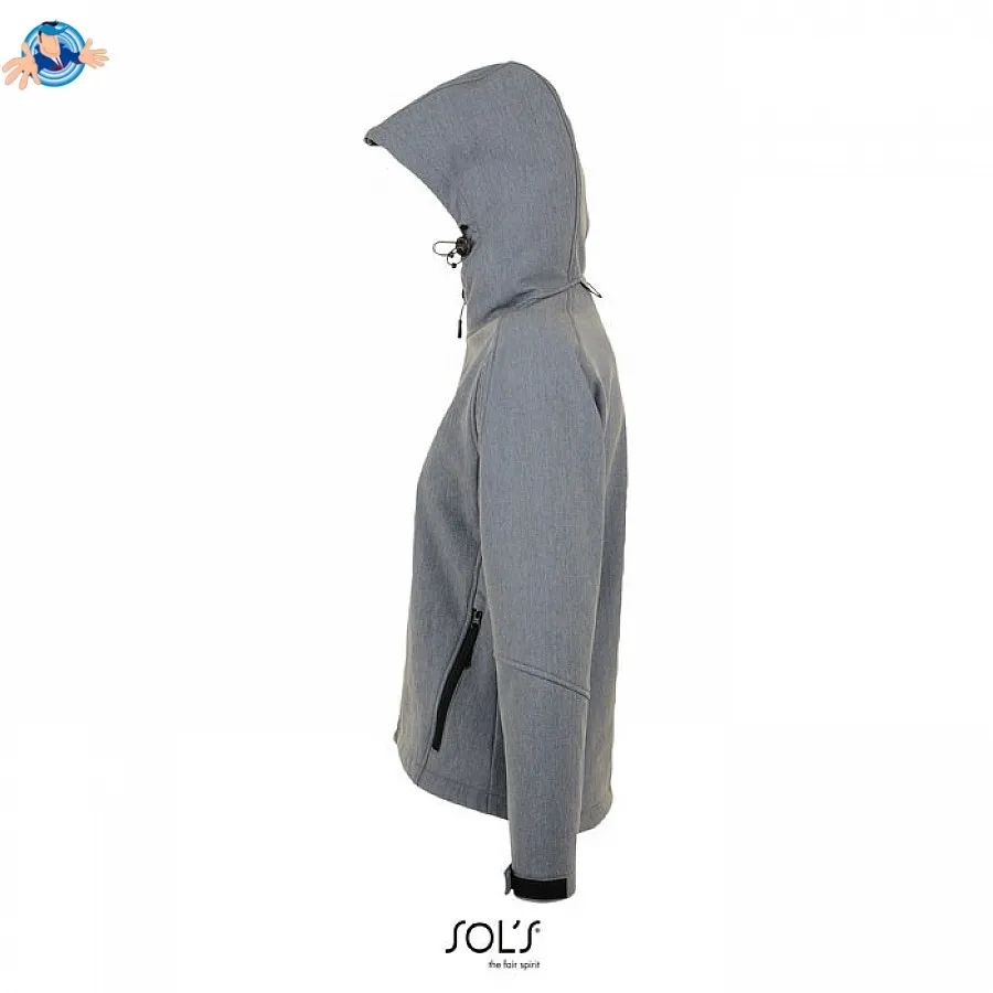 Giacca Softshell da donna con cappuccio | personalizzabile con il tuo logo