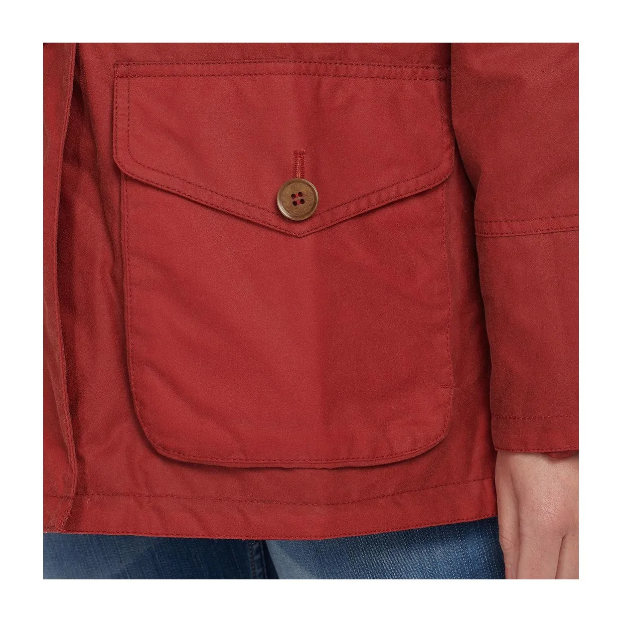Giubbino Barbour Merlin Wax Rosso