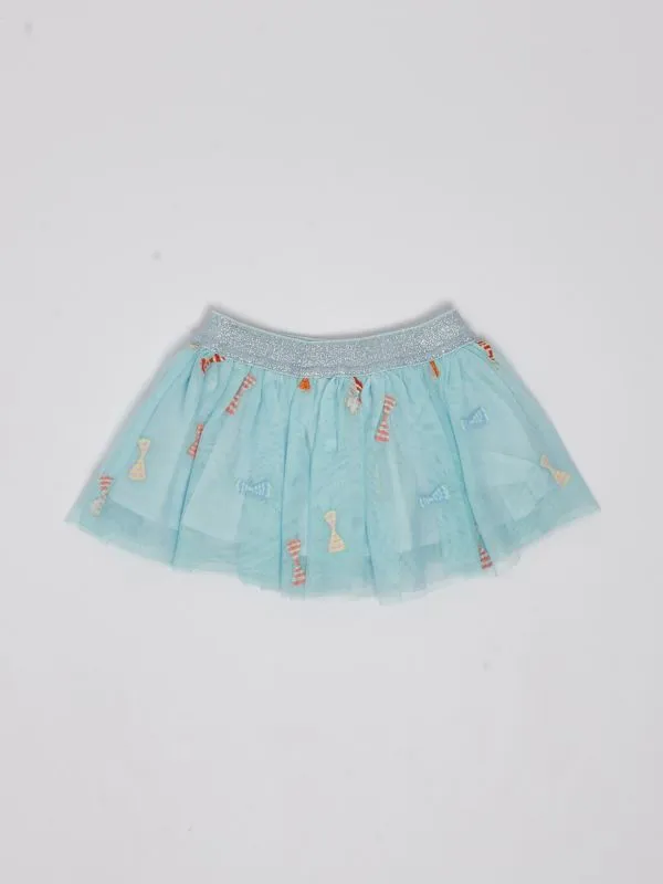 Gonna bambina Stella McCartney in tulle Azzurro