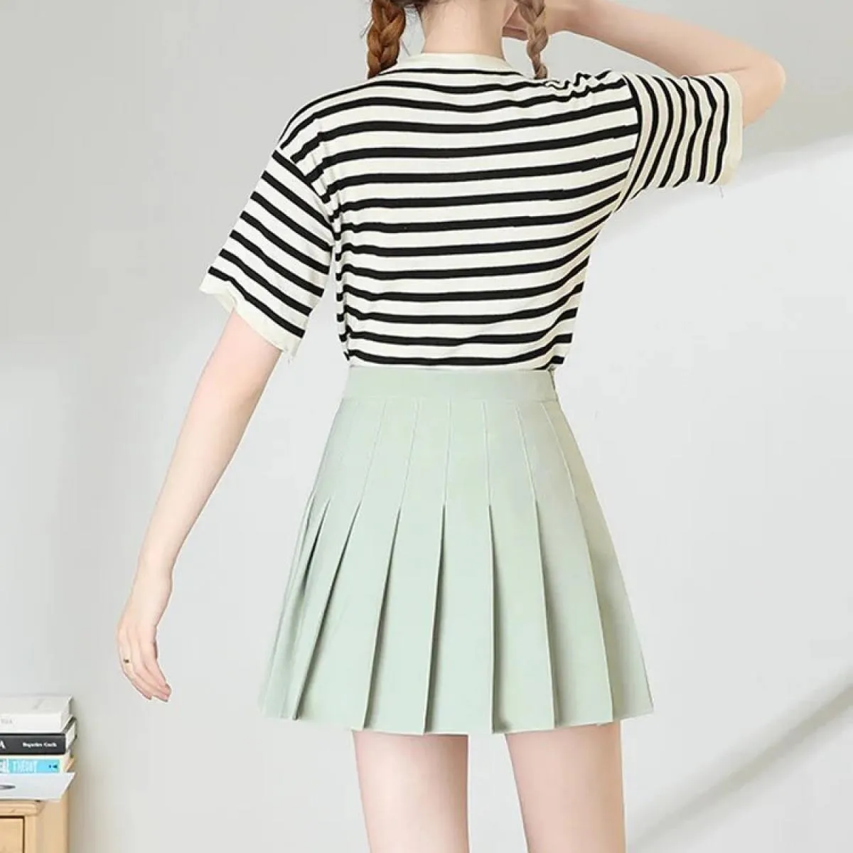 Gonna marrone da donna 2023 abiti estivi vita alta da donna stile Harajuku mini gonna a pieghe nera per scolaretta Unifo