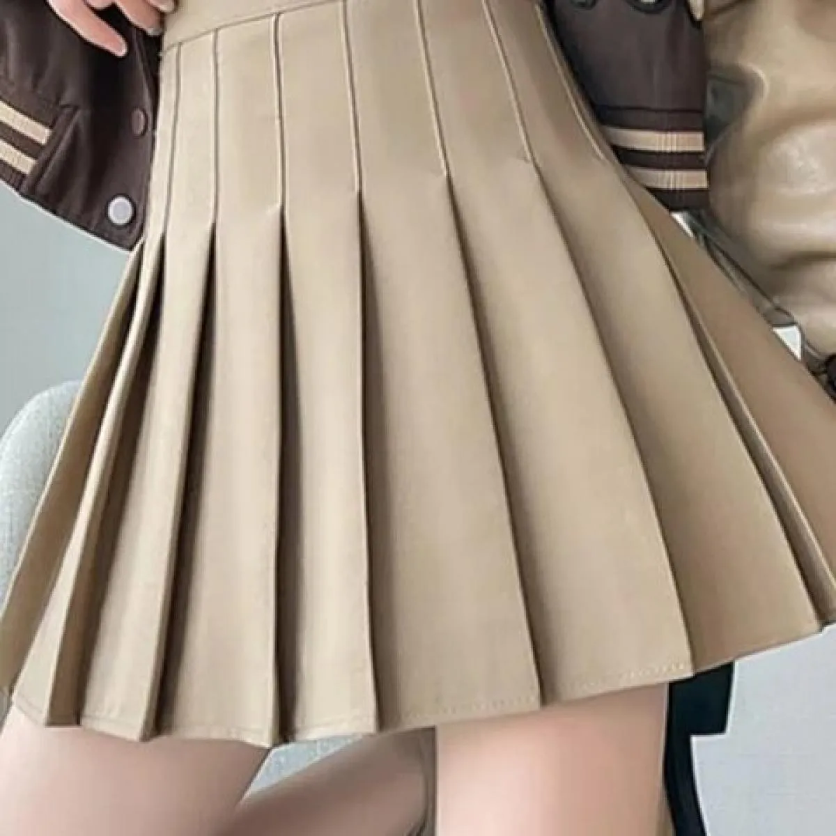 Gonna marrone da donna 2023 abiti estivi vita alta da donna stile Harajuku mini gonna a pieghe nera per scolaretta Unifo