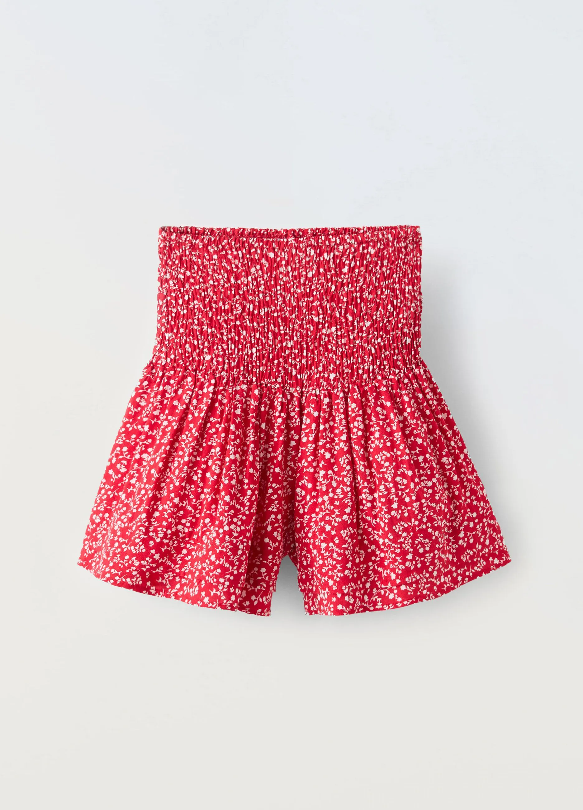 Gonna pantalone con vita in punto smock ragazza